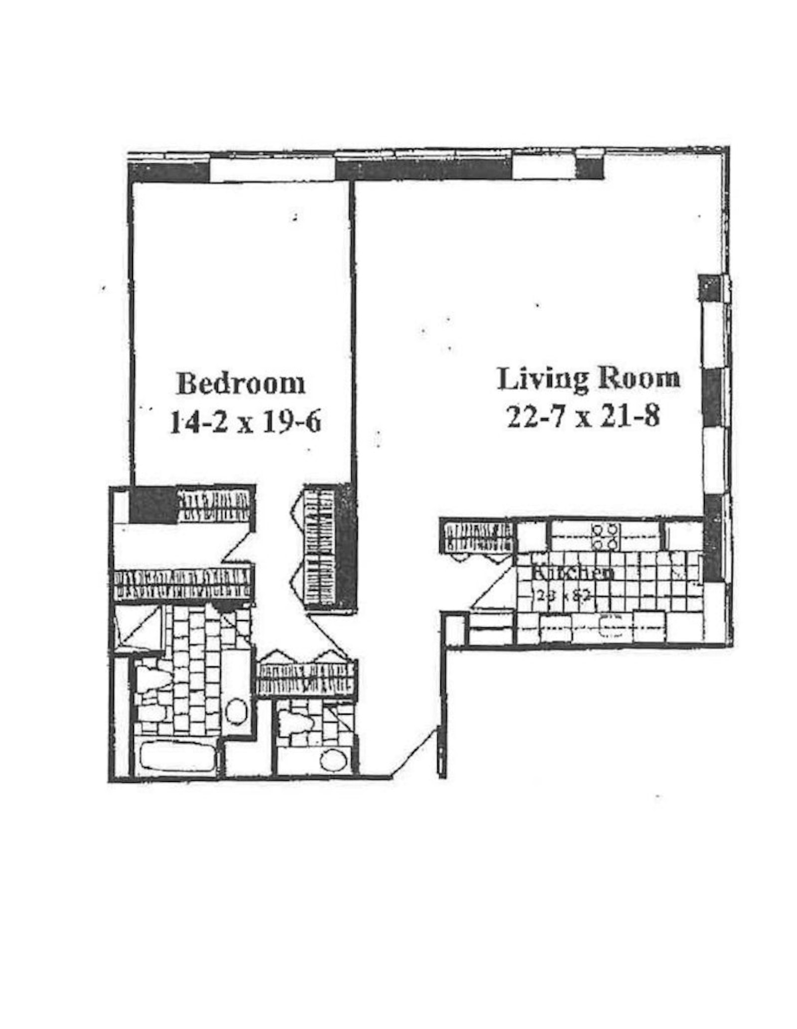 Floorplan for 15 West 53rd Street, 14G