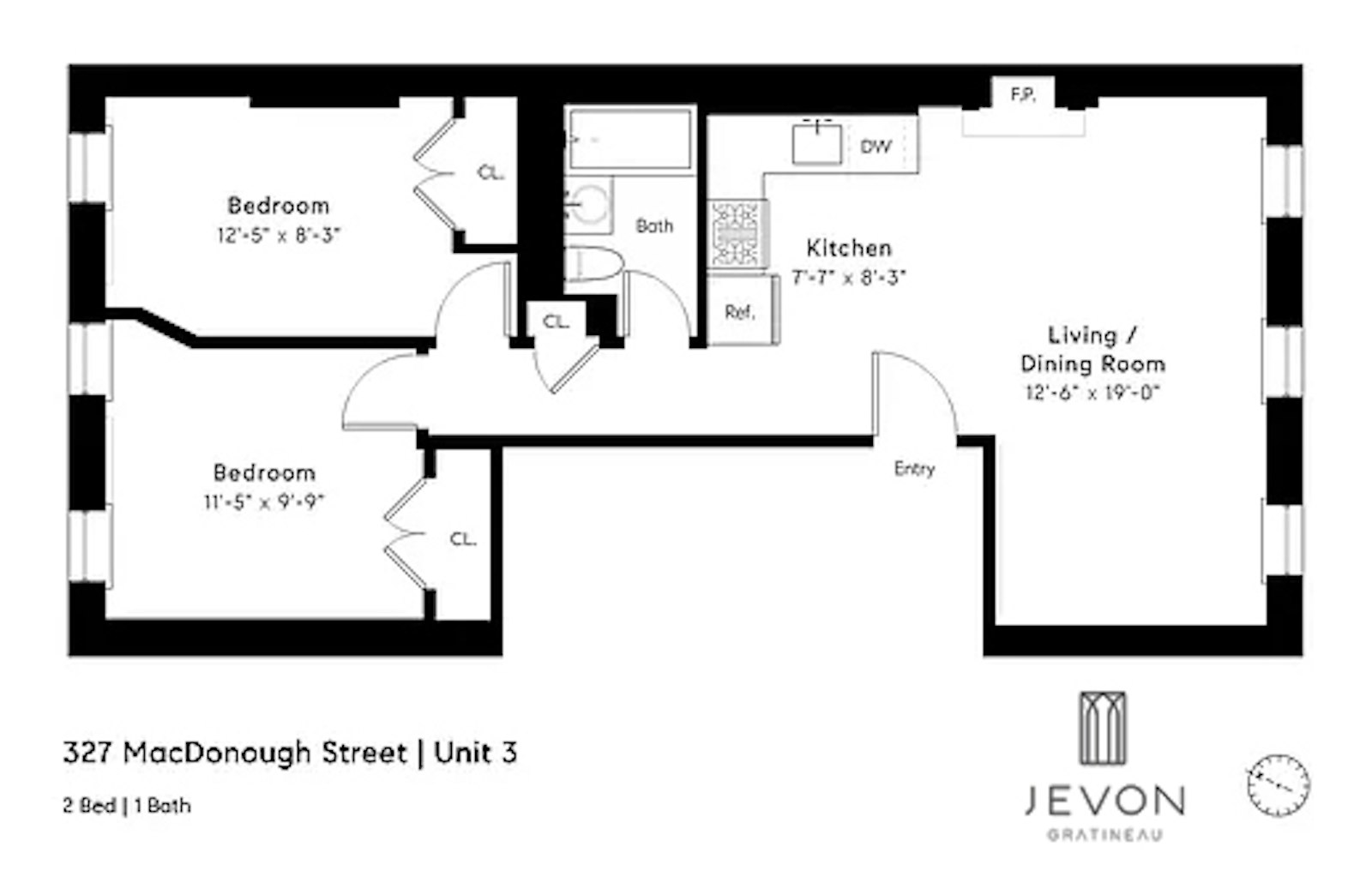 Floorplan for 327 Macdonough Street, C