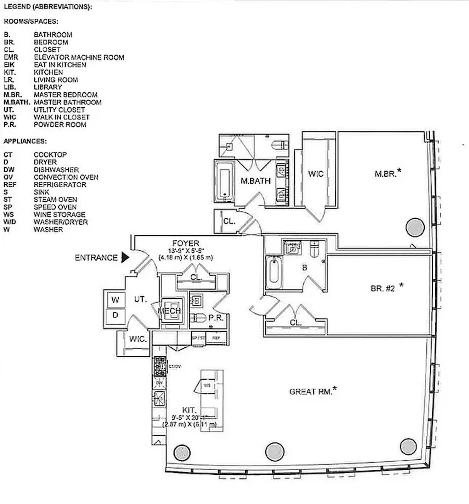 Floorplan for 15 Hudson Yards