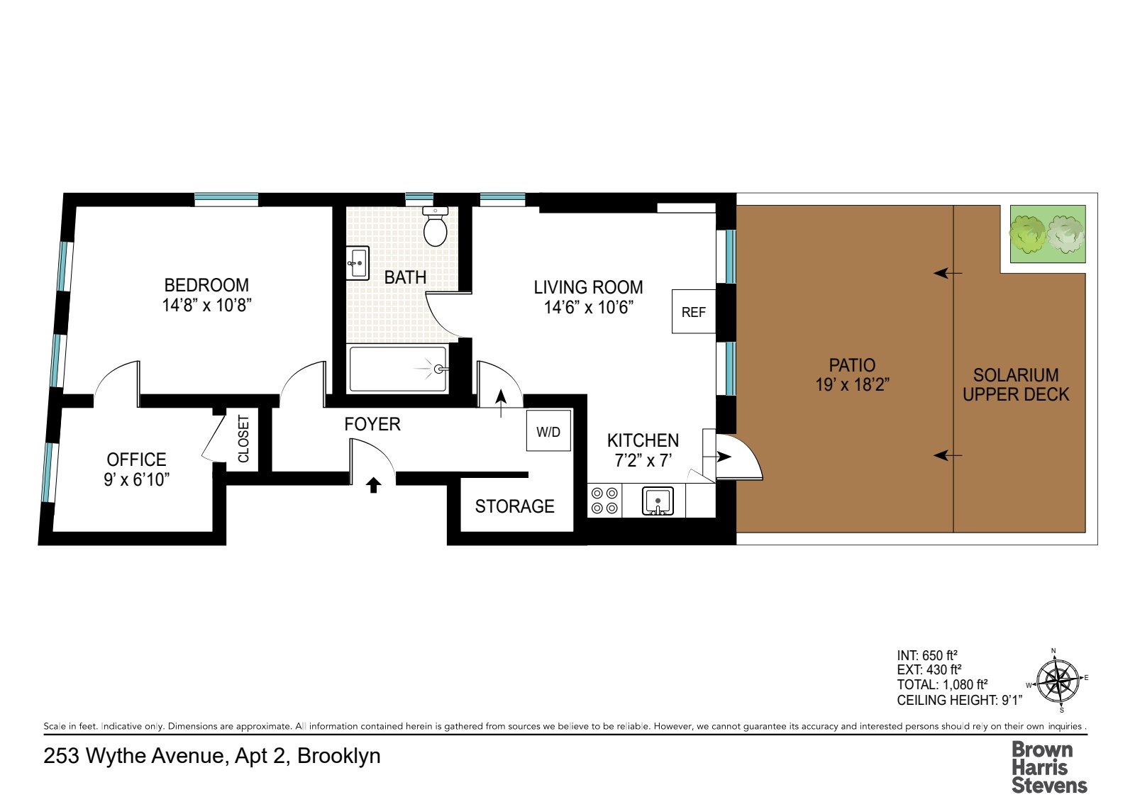 Floorplan for 253 Wythe Avenue, 2