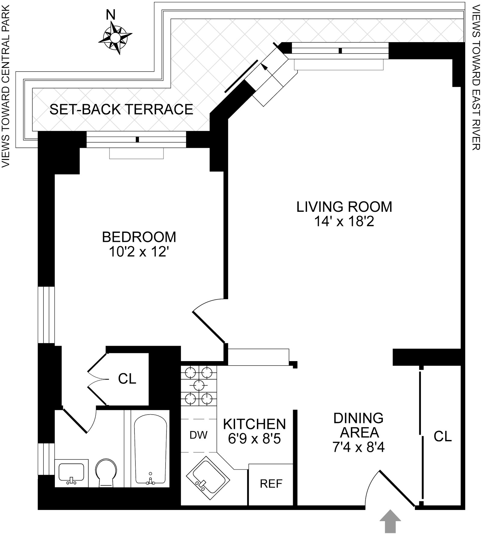 Floorplan for 520 East 72nd Street, PHA