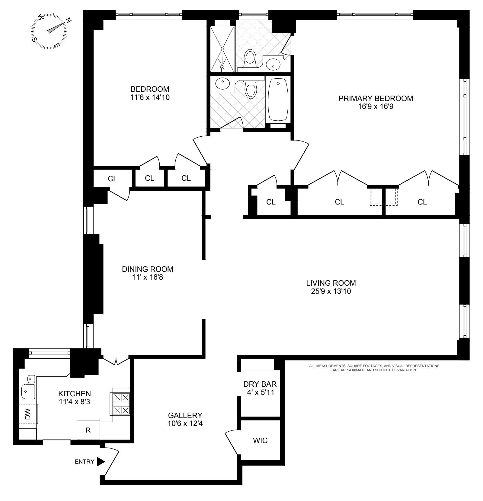 Floorplan for 970 Park Avenue, 8N