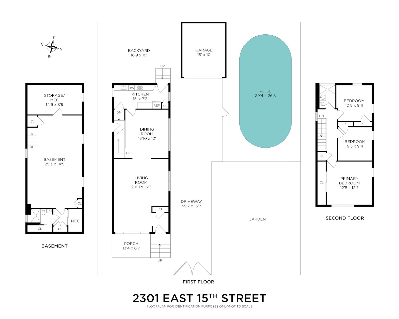 Floorplan for 2301 East 15th Street