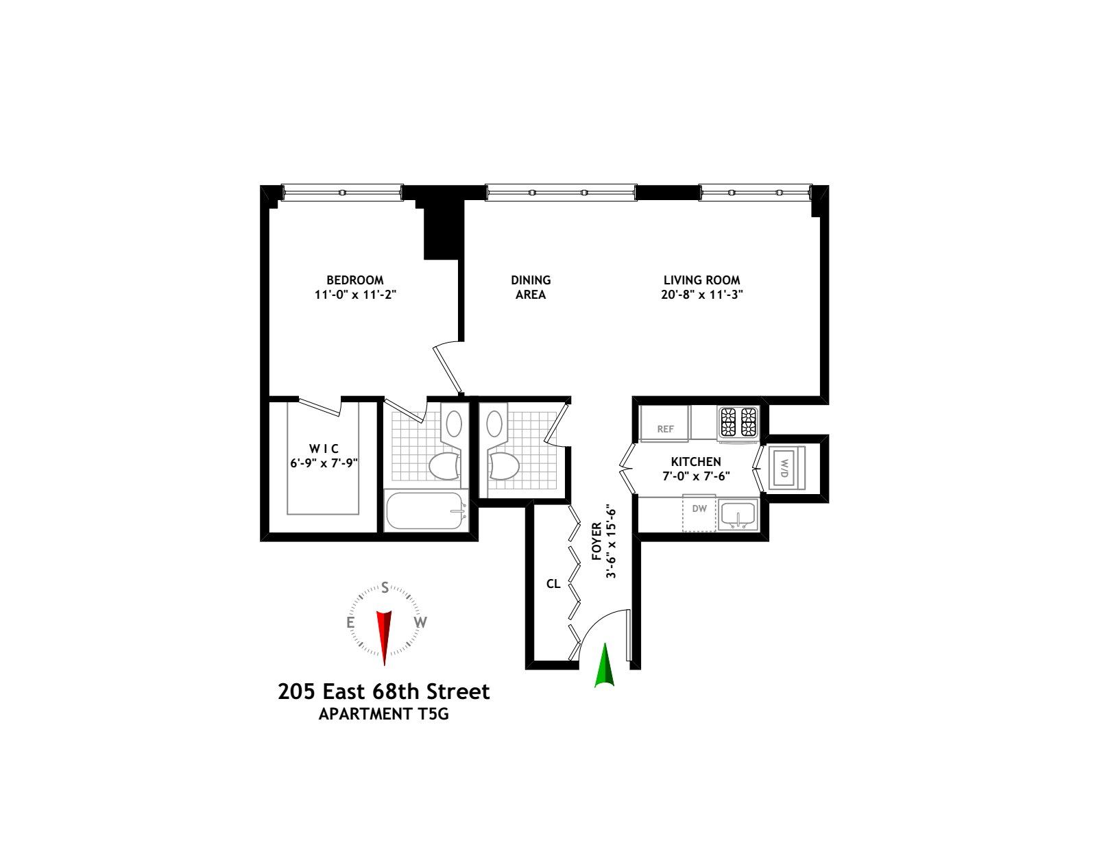 Floorplan for 205 East 68th Street, T5G