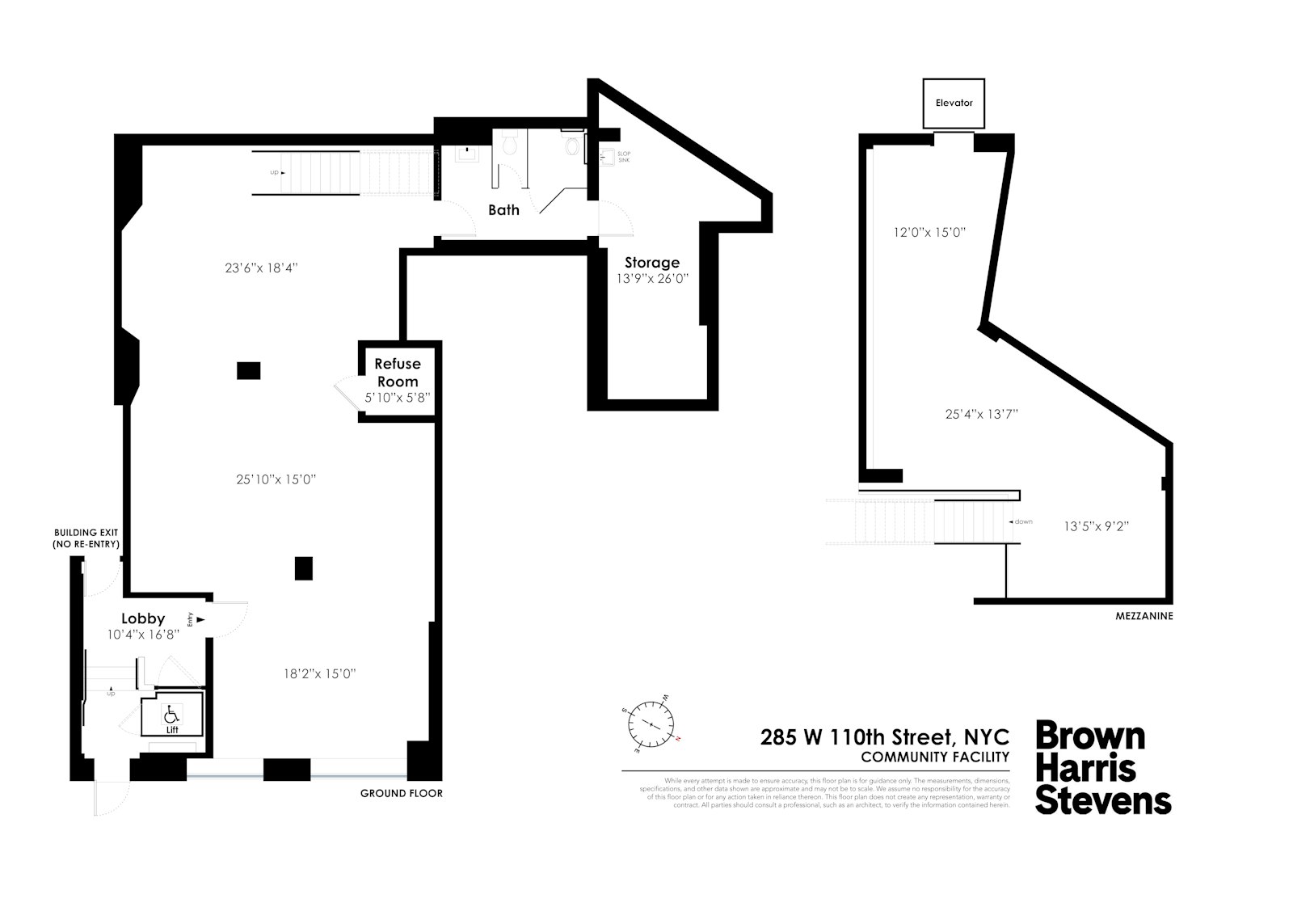 Floorplan for 285 West 110th Street, MEDICAL