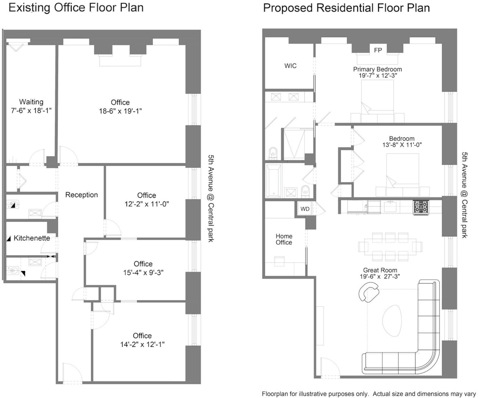 Floorplan for 905 Fifth Avenue, MAISONETTE