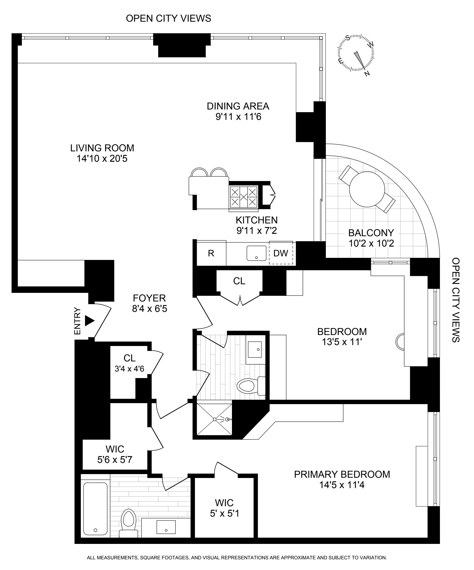 Floorplan for 400 East 70th Street, 2302