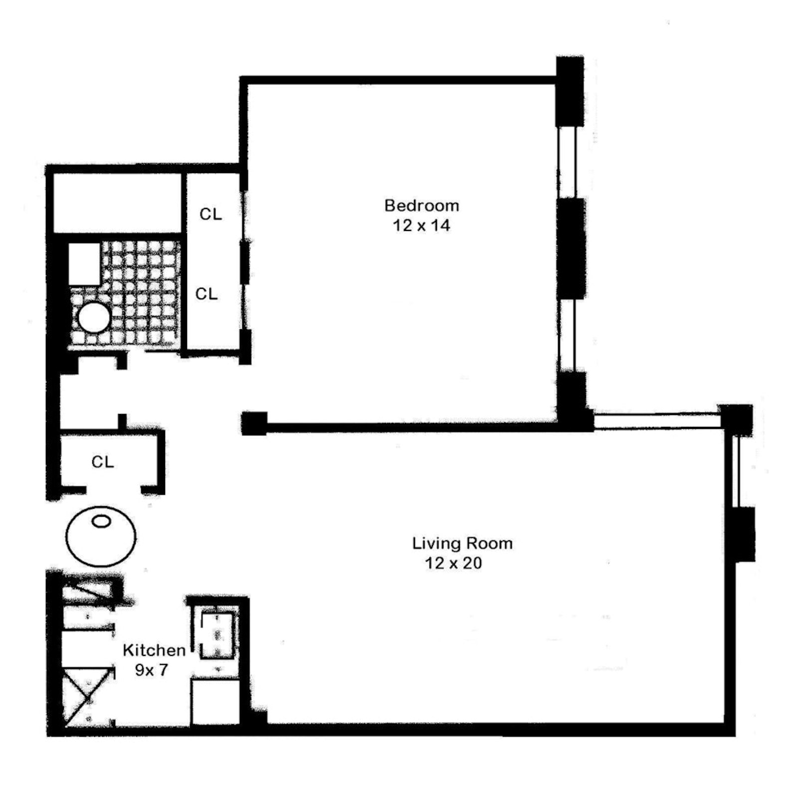 Floorplan for 309 East 87th Street, 20