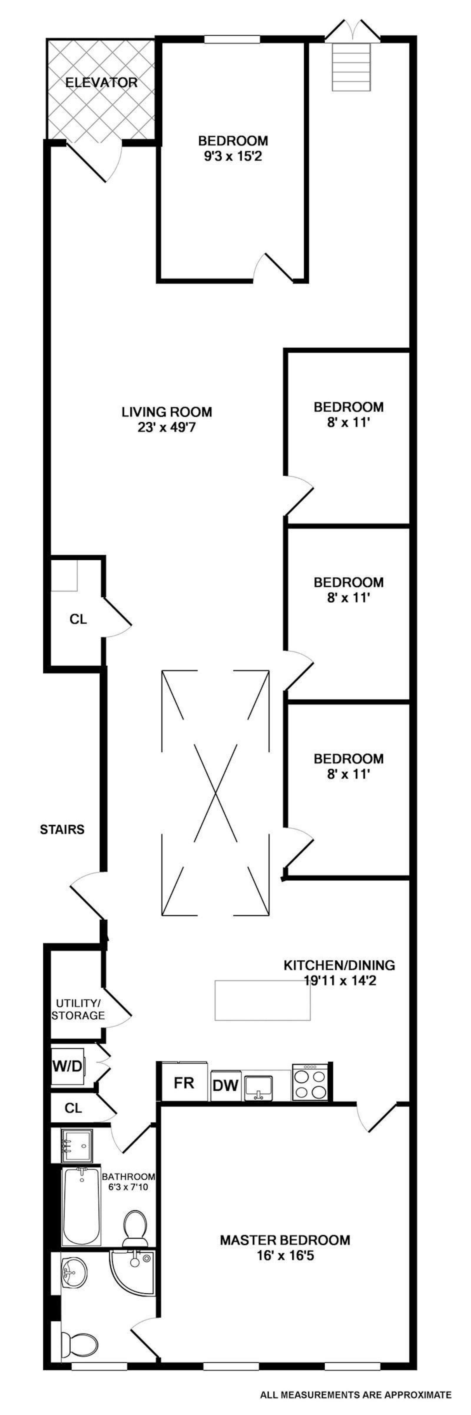 Floorplan for 20 Warren Street, PH