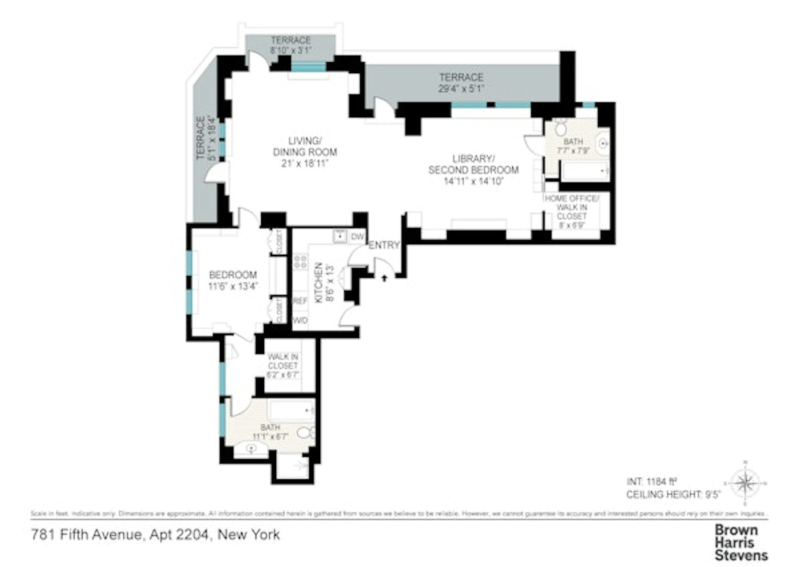 Floorplan for 781 Fifth Avenue, 2204/2206