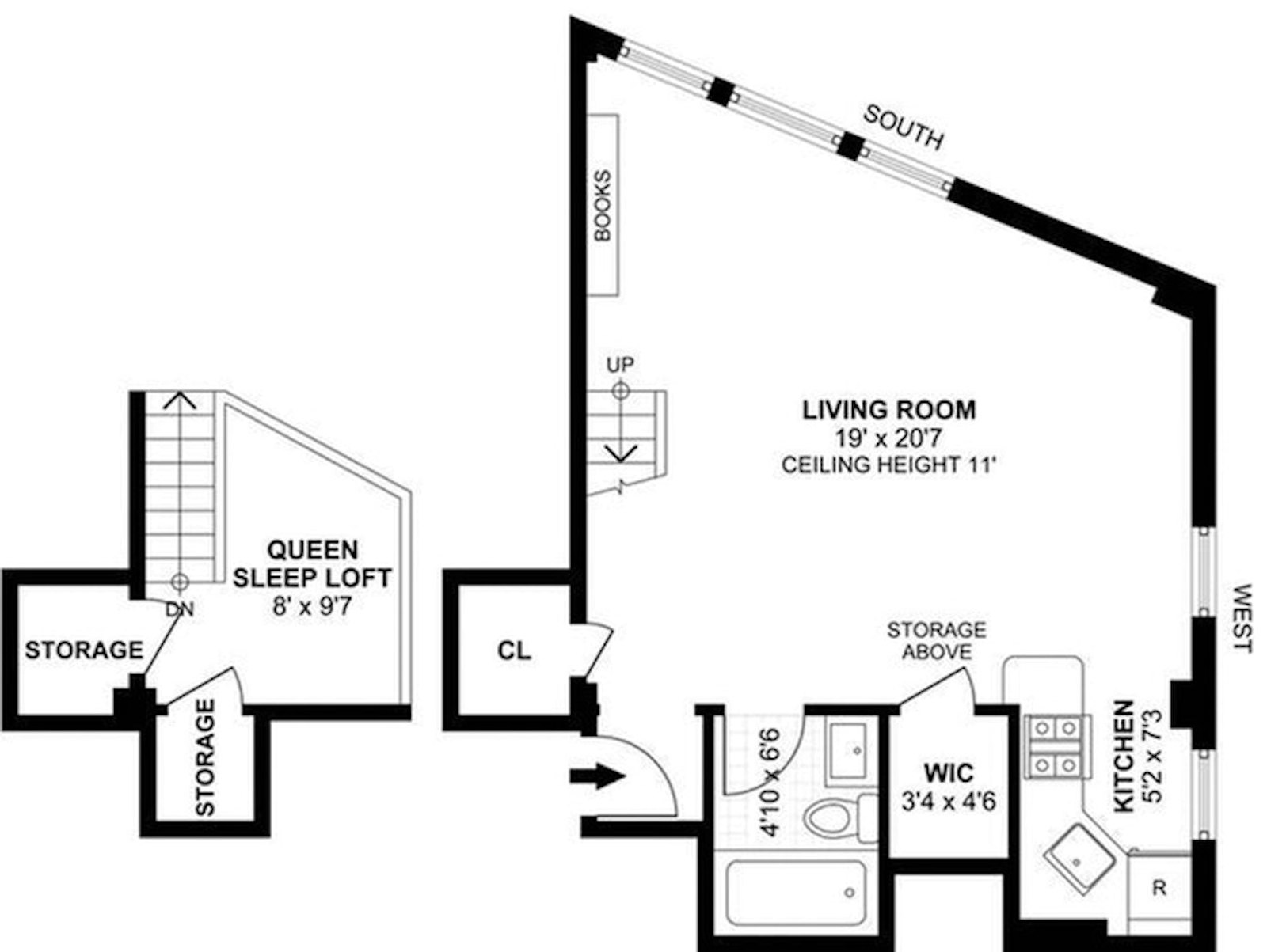 Floorplan for 1 Sheridan Square, 6D