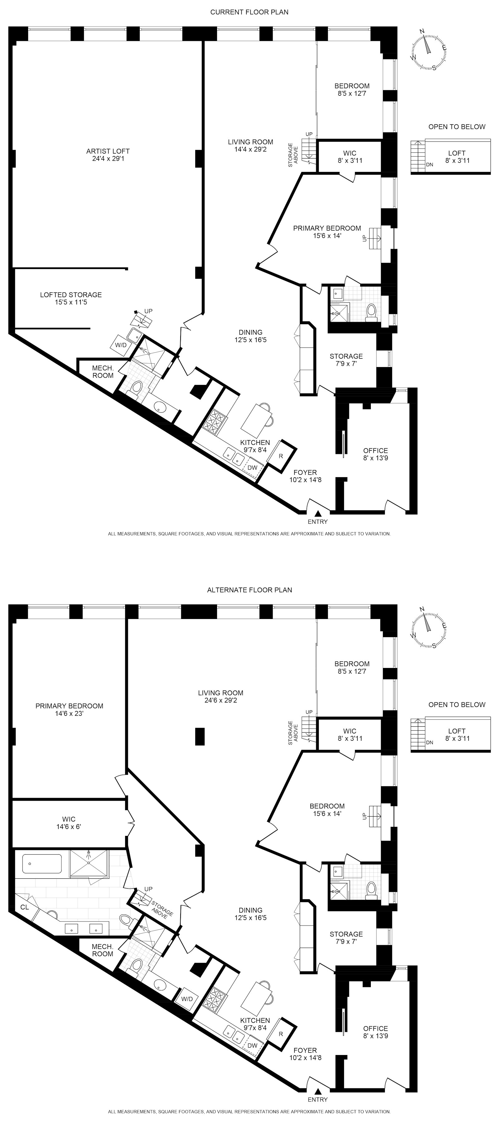 Floorplan for 139 West 19th Street, 4NE