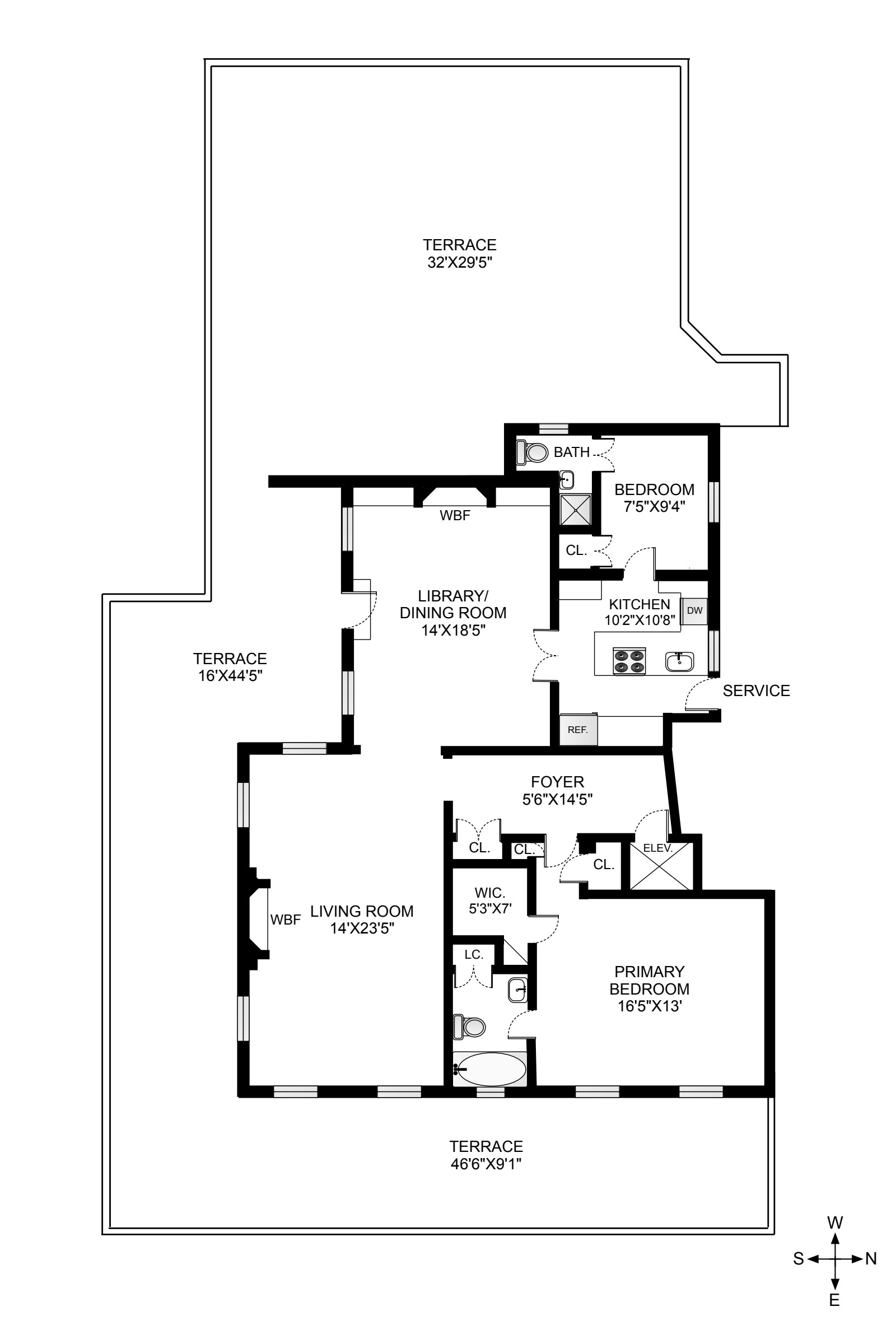 Floorplan for 136 East 64th Street, PHC