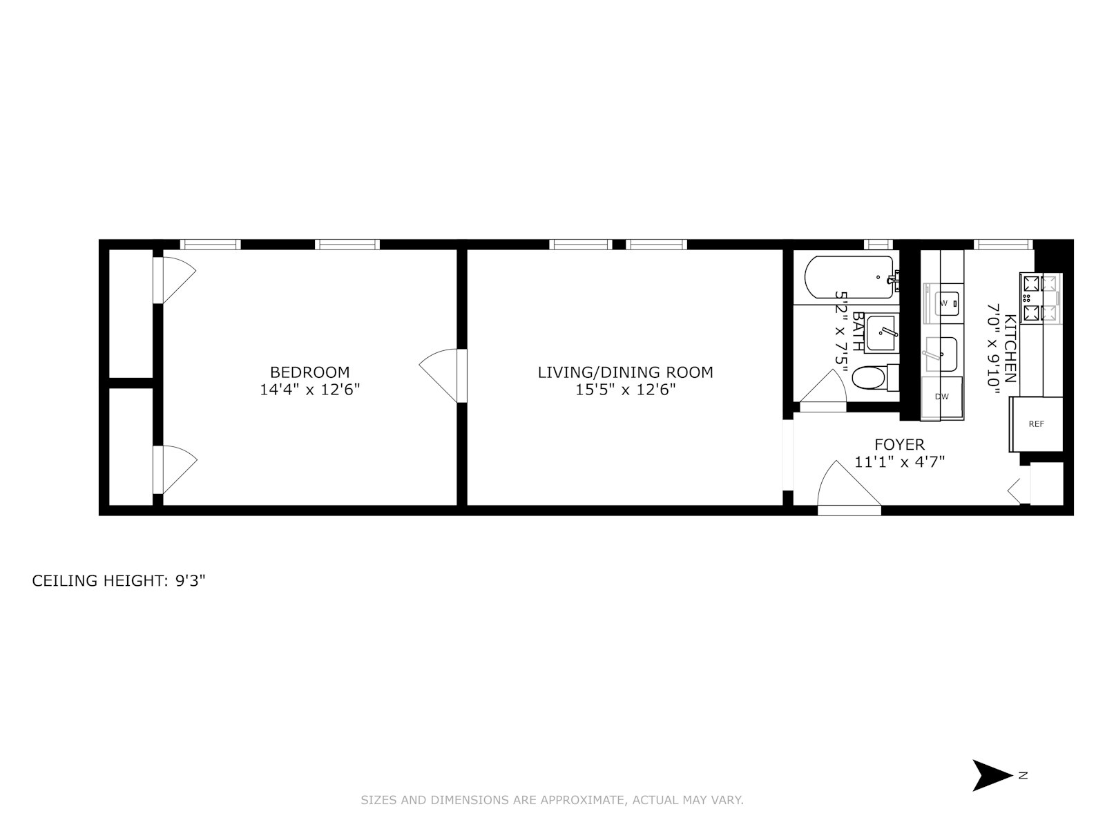 Floorplan for 835 Riverside Drive, 6F