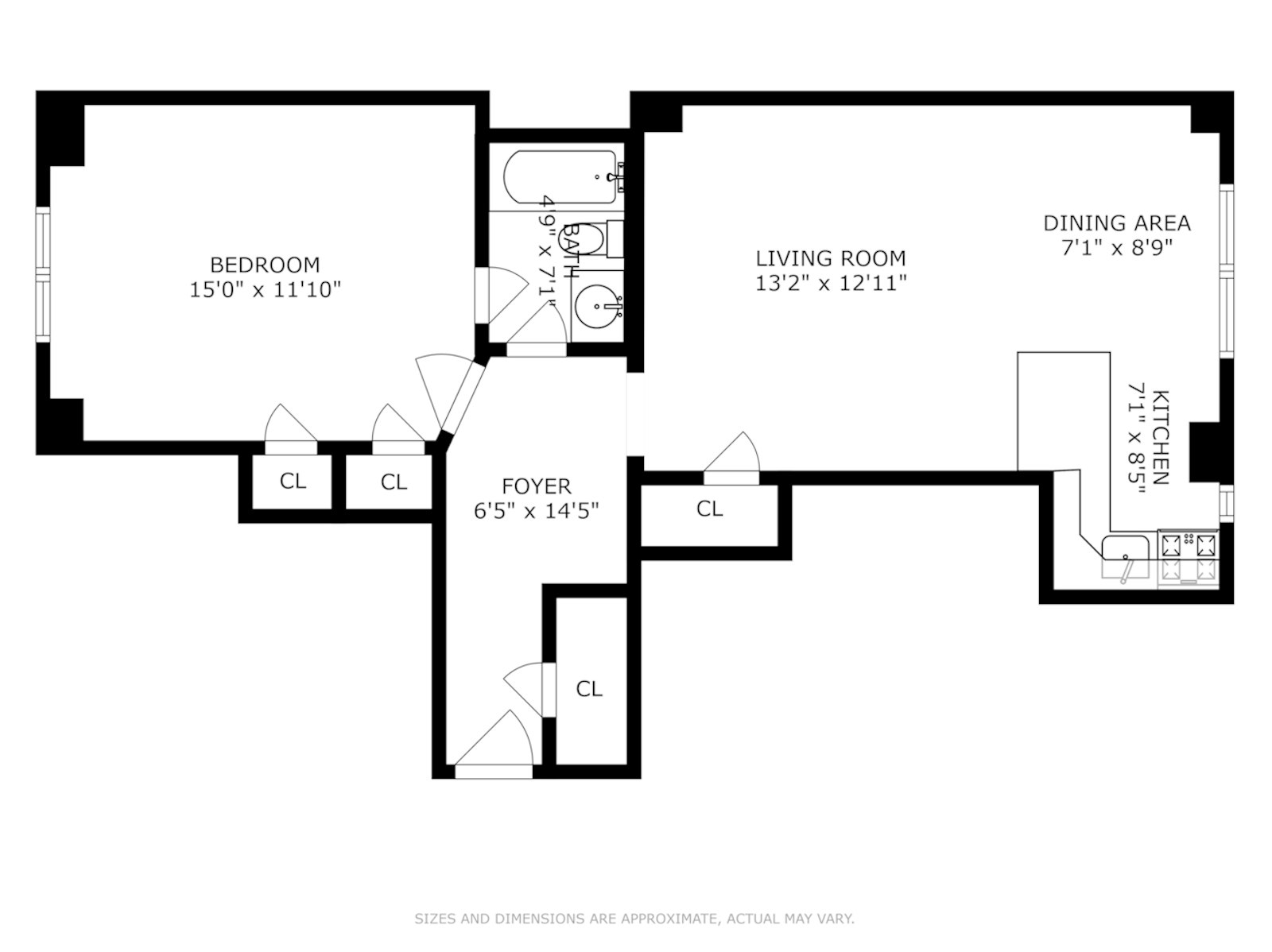 Floorplan for 200 East 16th Street, 3L