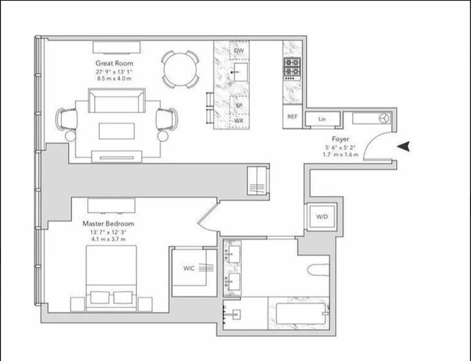 Floorplan for 15 Hudson Yards, 30F