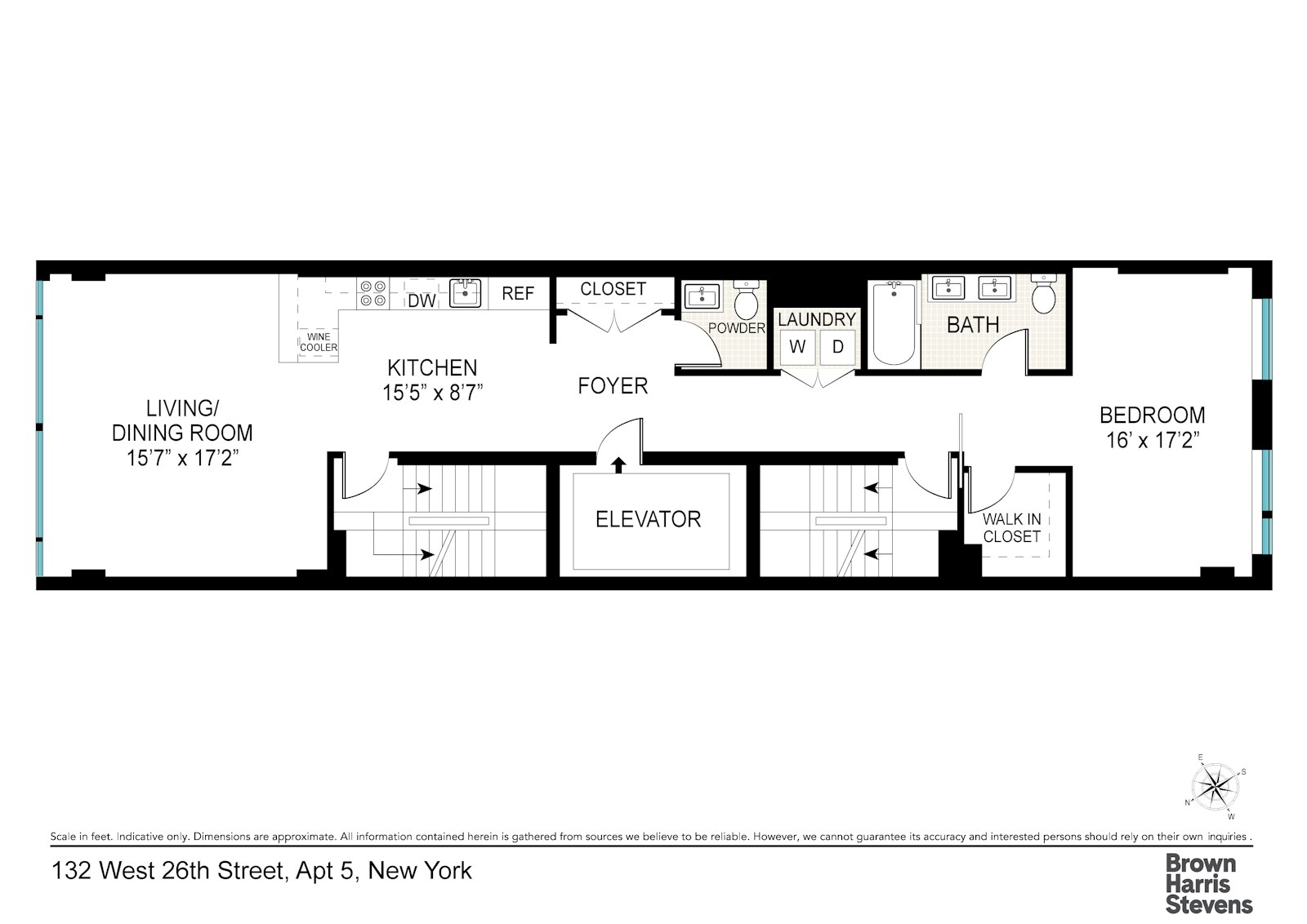 Floorplan for 132 West 26th Street, 5