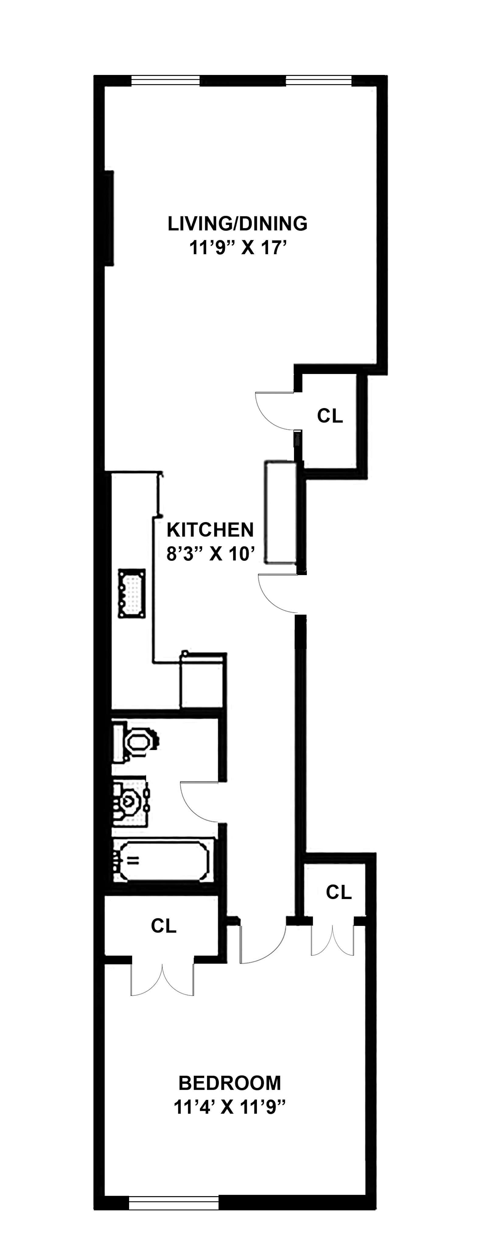 Floorplan for 3 4th Place, 6