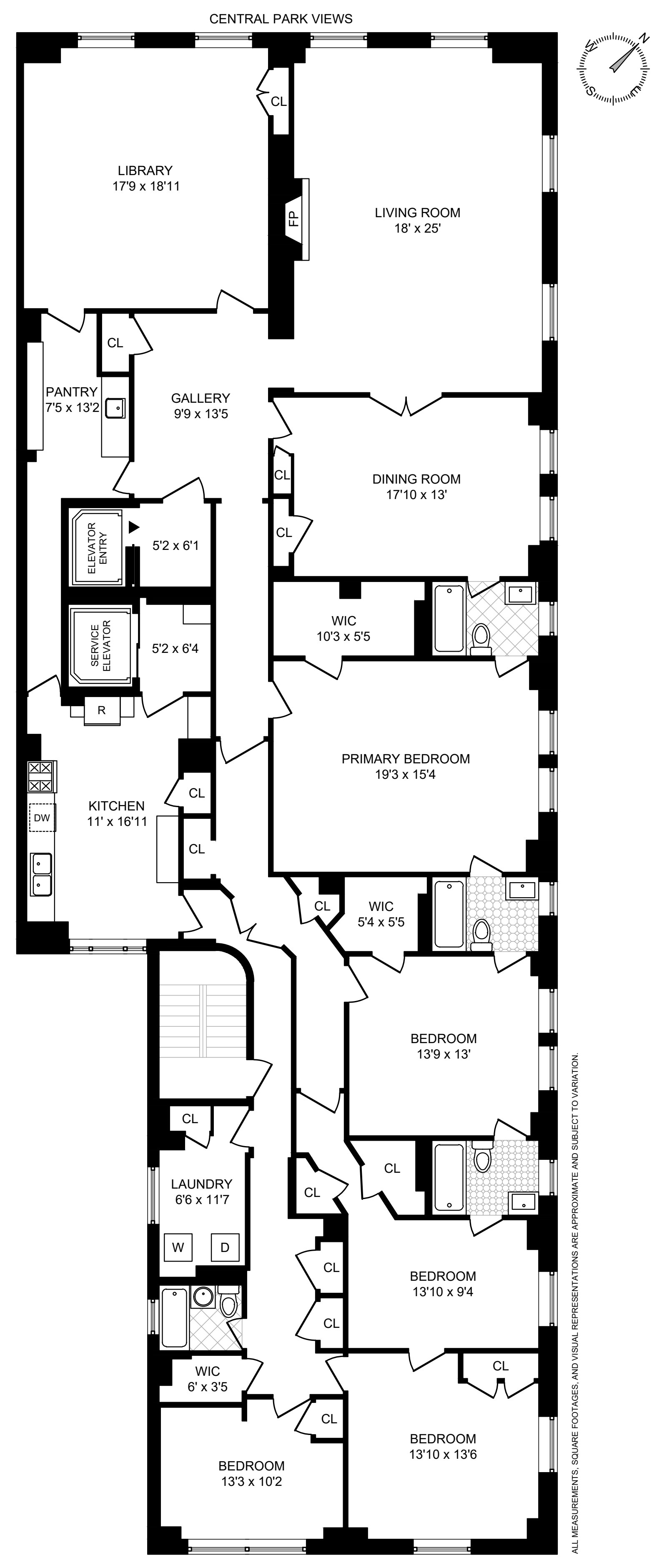 Floorplan for 956 Fifth Avenue, 11THFLOOR