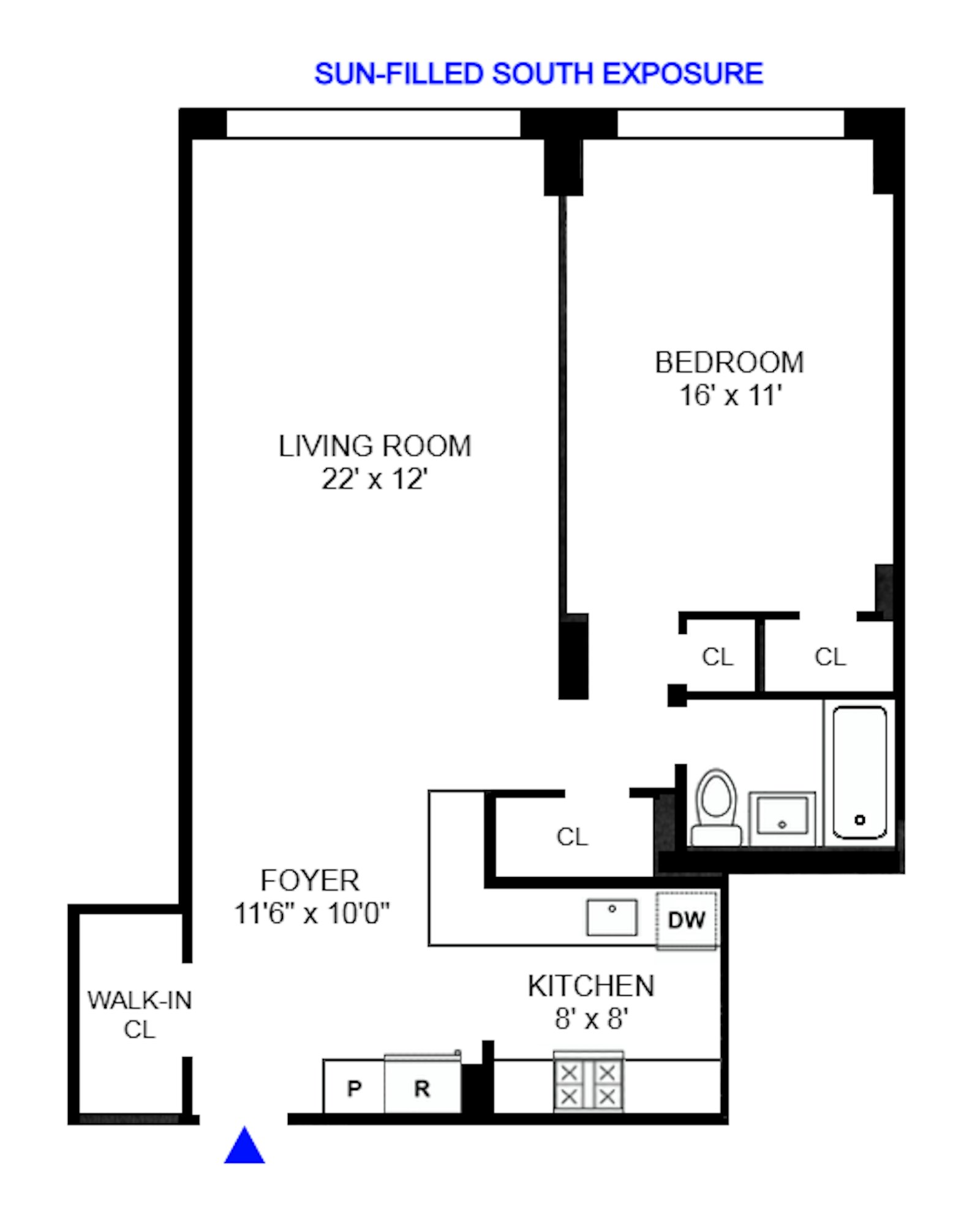 Floorplan for 520 East 81st Street, 14G