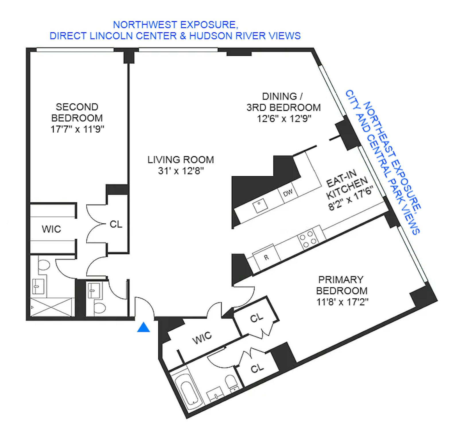 Floorplan for 20 West 64th Street, 20K