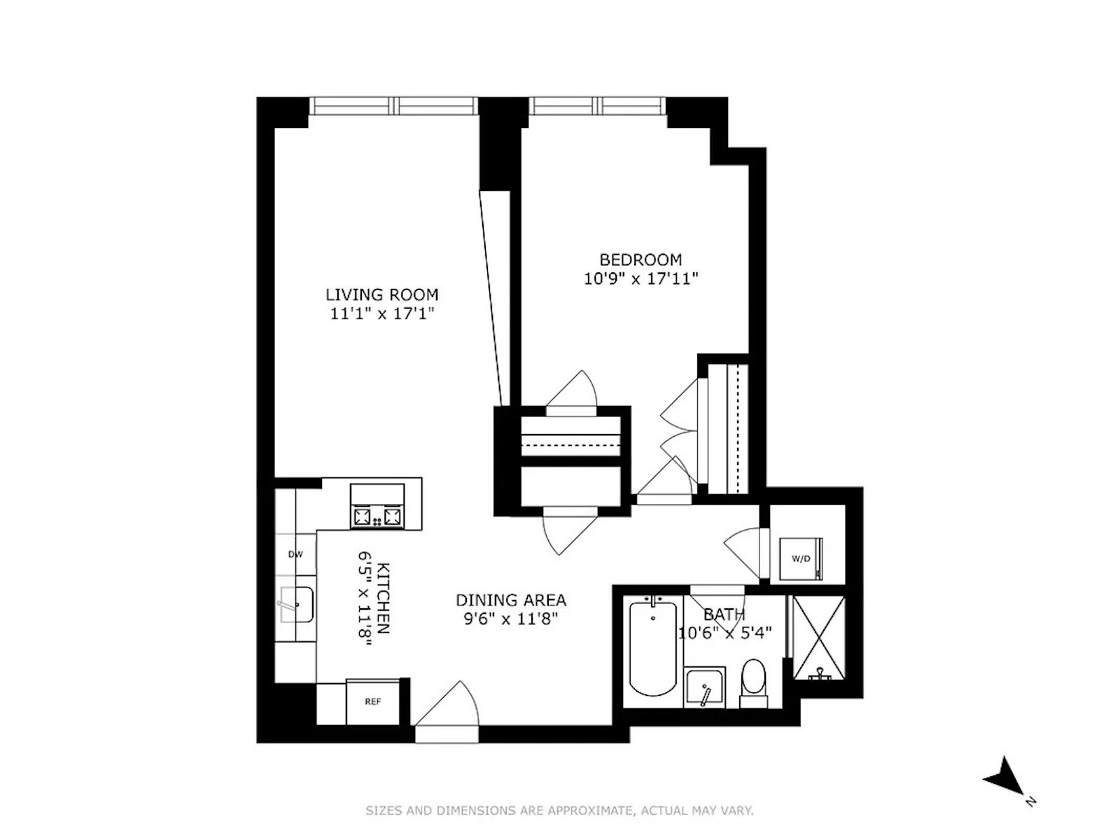 Floorplan for 460 West 42nd Street, 58G