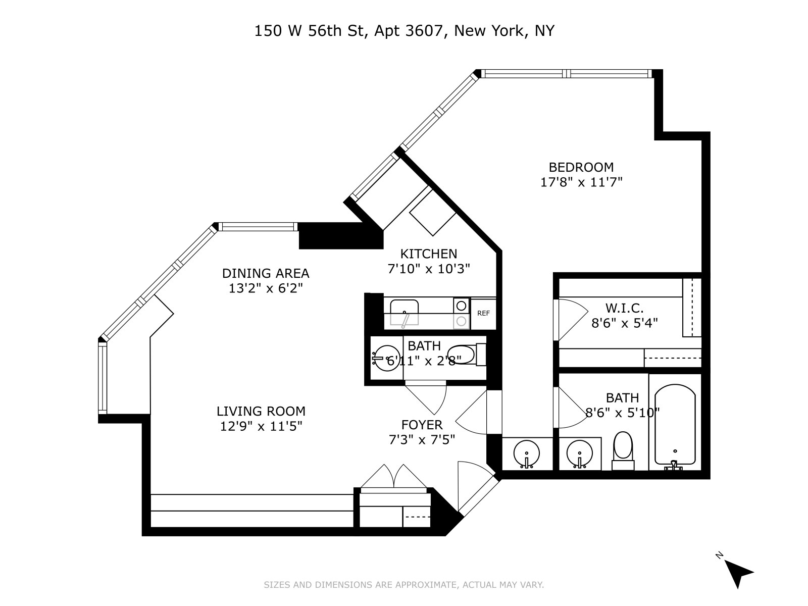 Floorplan for 150 West 56th Street