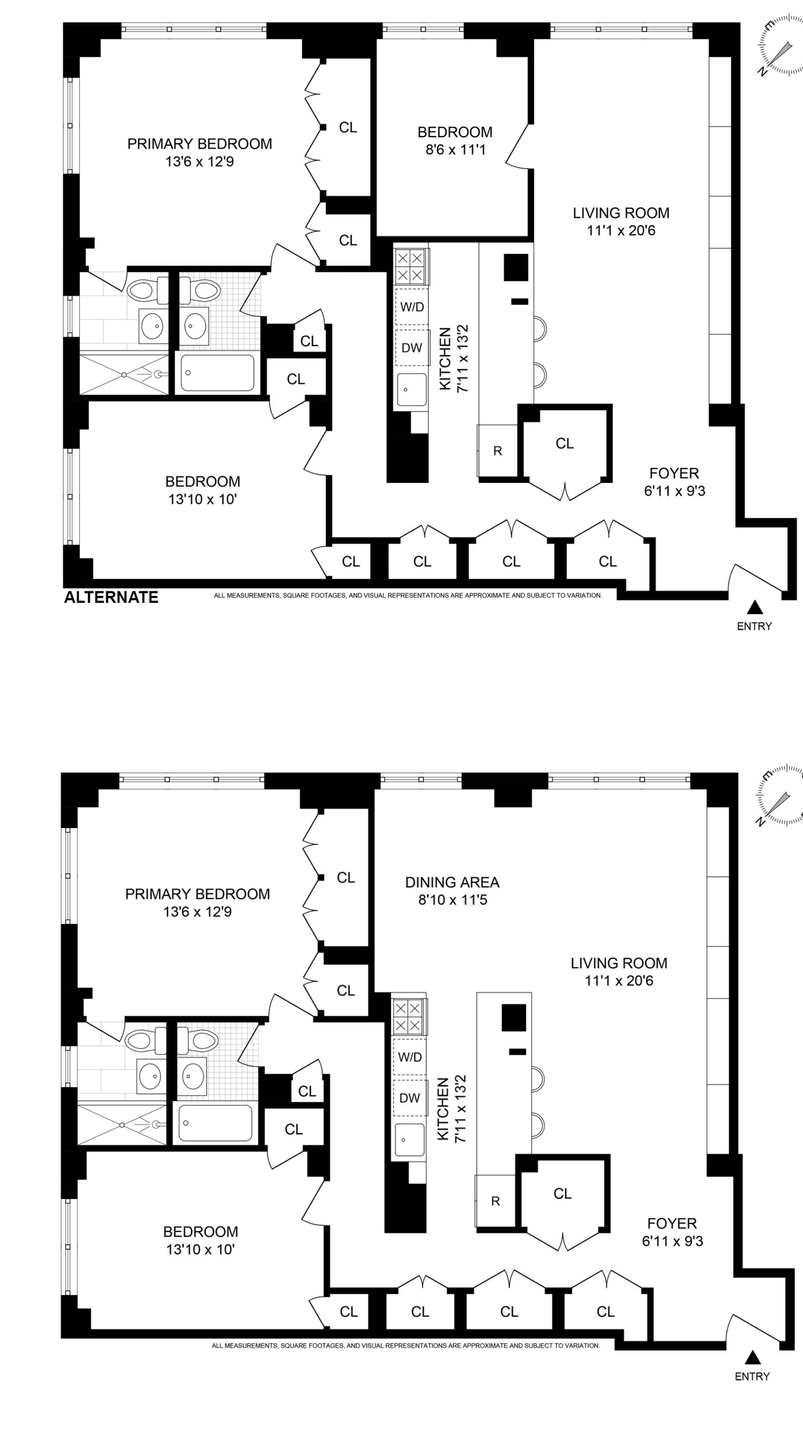 Floorplan for 340 East 80th Street, 17F