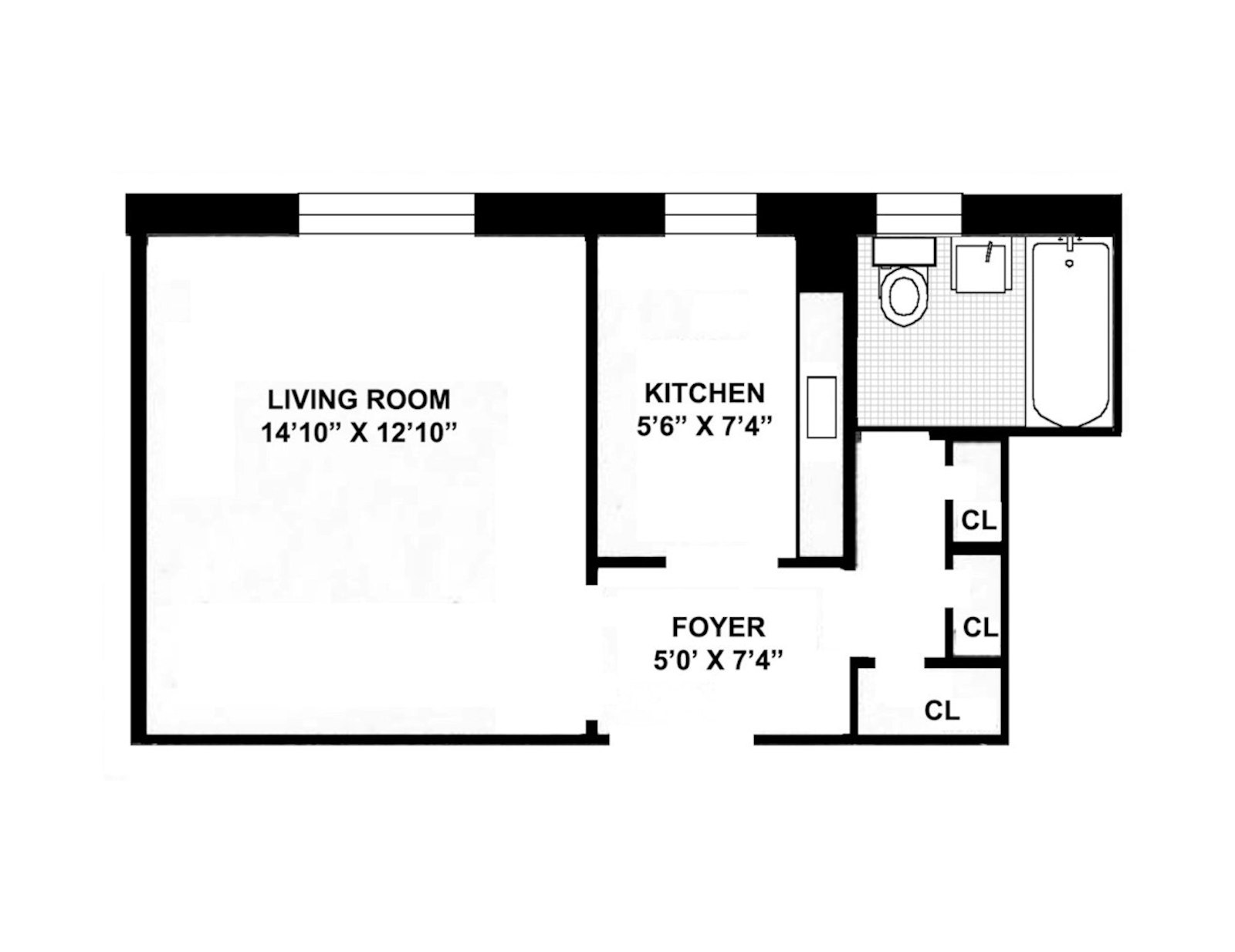 Floorplan for 1100 Madison Avenue, 4H