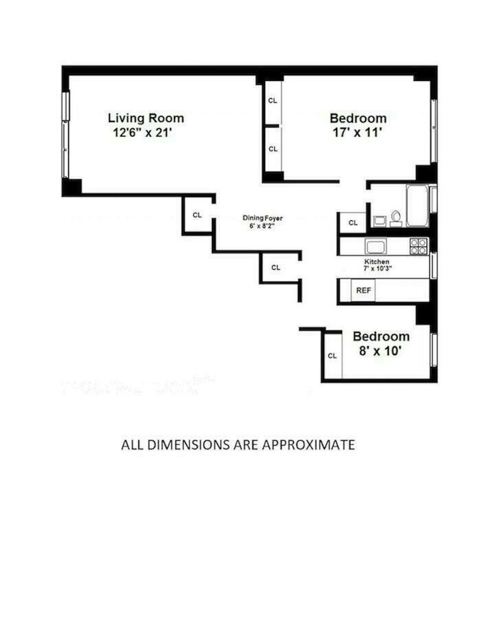 Floorplan for 301 East 87th Street, 10A