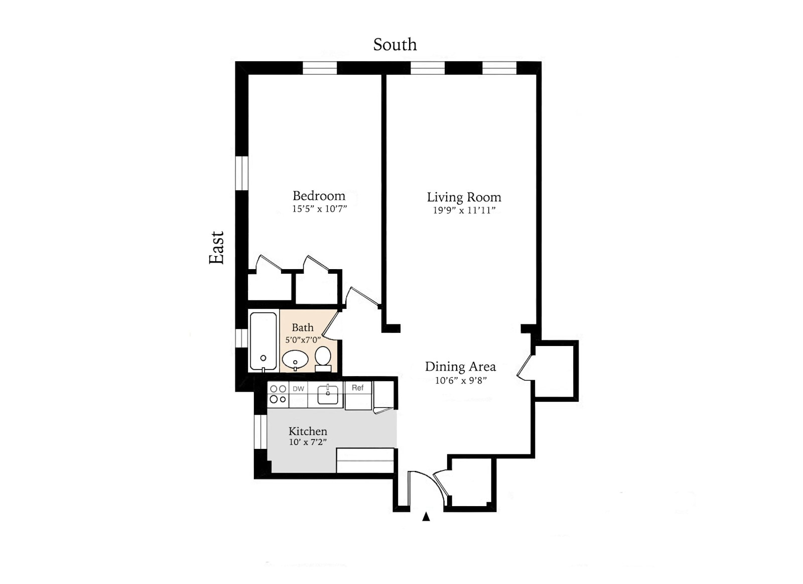 Floorplan for 221 East 78th Street, 6F