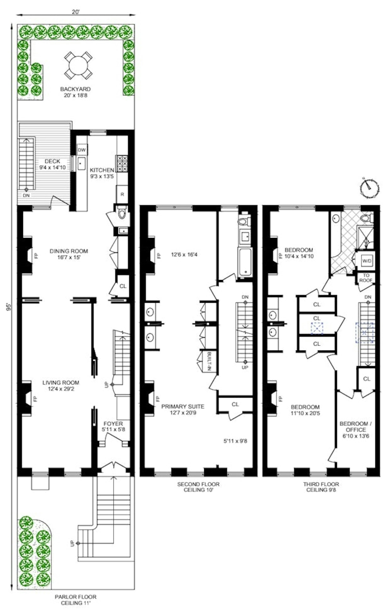 Floorplan for 521 3rd Street, 2