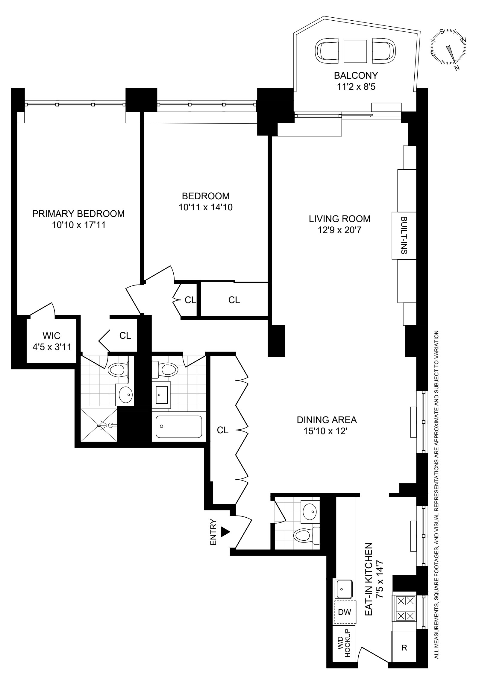 Floorplan for 111 East 85th Street, 9G