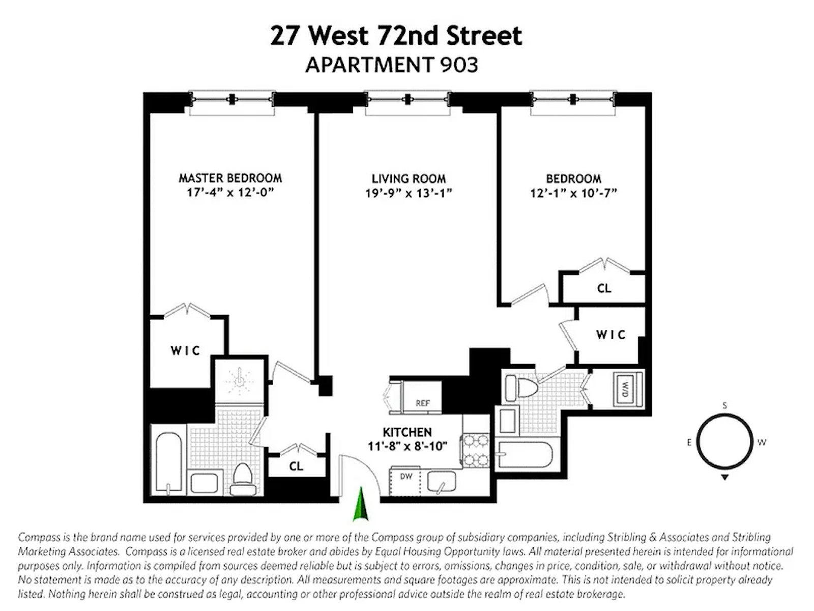 Floorplan for 27 West 72nd Street, 903