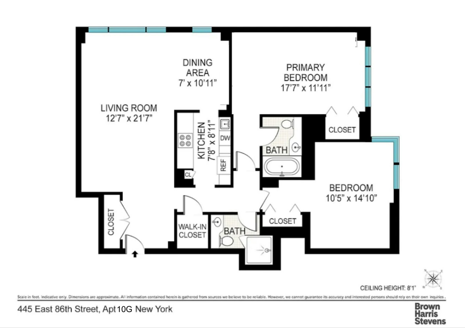 Floorplan for 445 East 86th Street, 12G