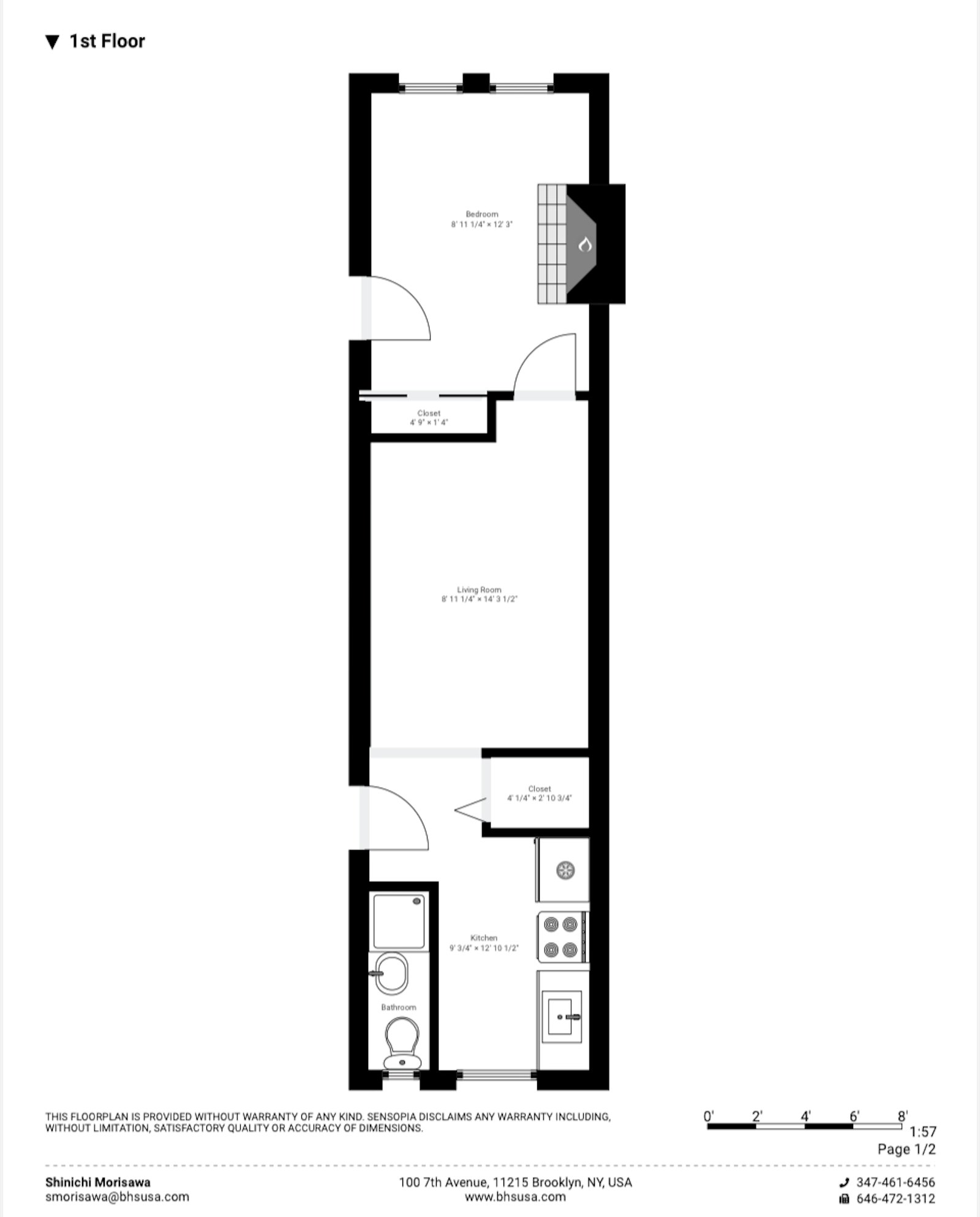 Floorplan for 663 Henry Street, 1L
