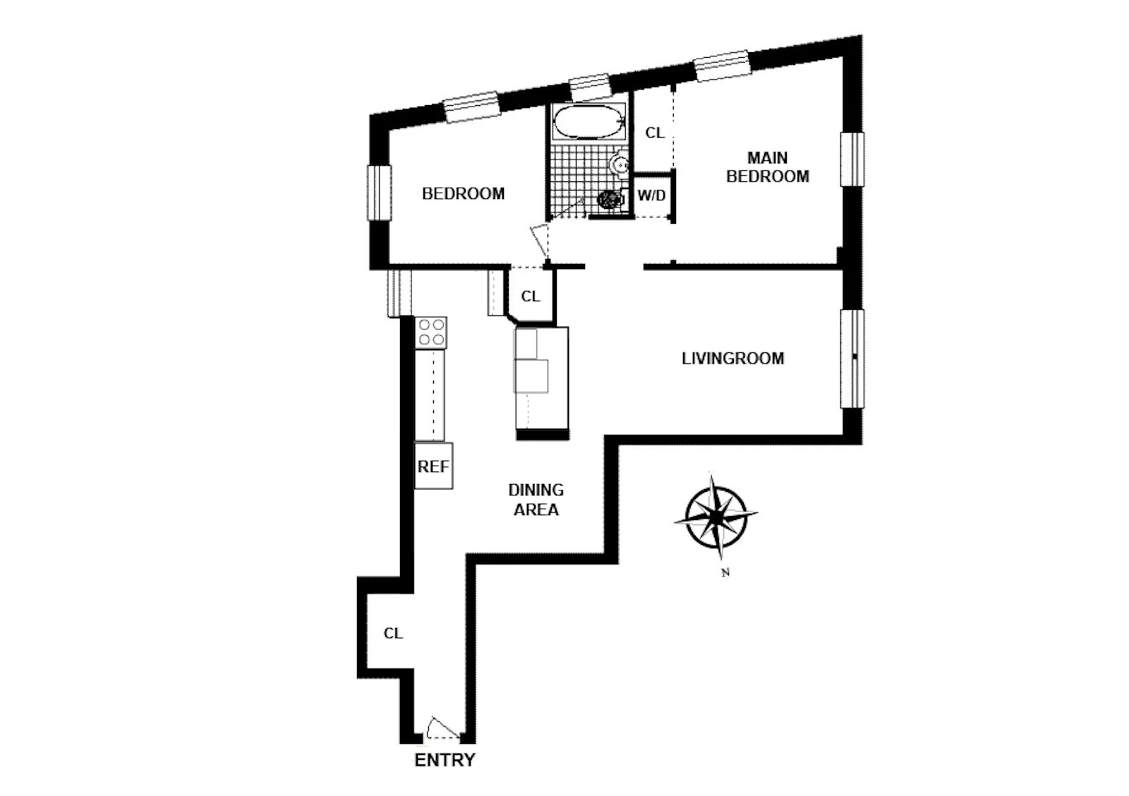 Floorplan for 340 Haven Avenue, 5PP