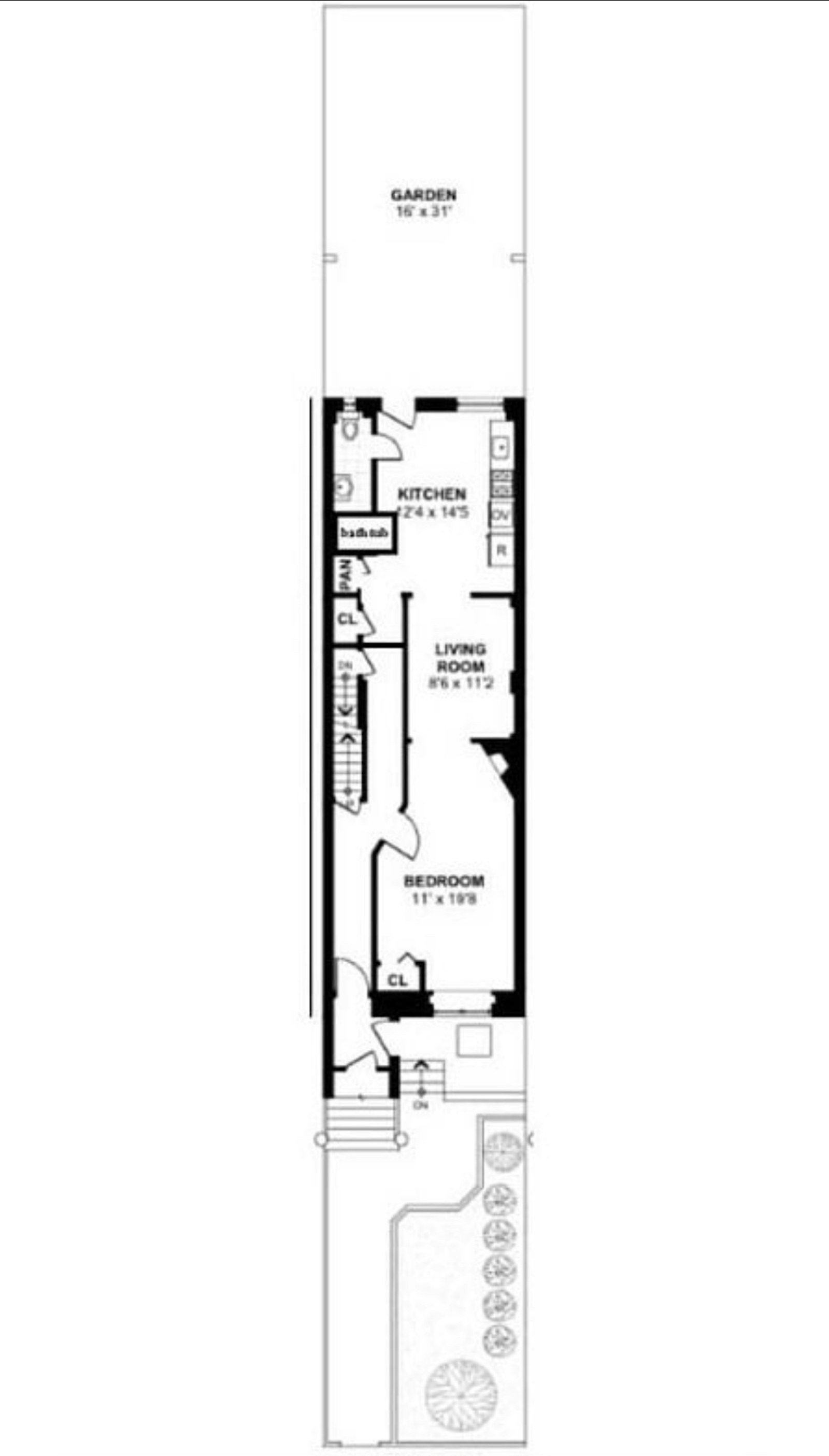 Floorplan for 4 First Place, 1