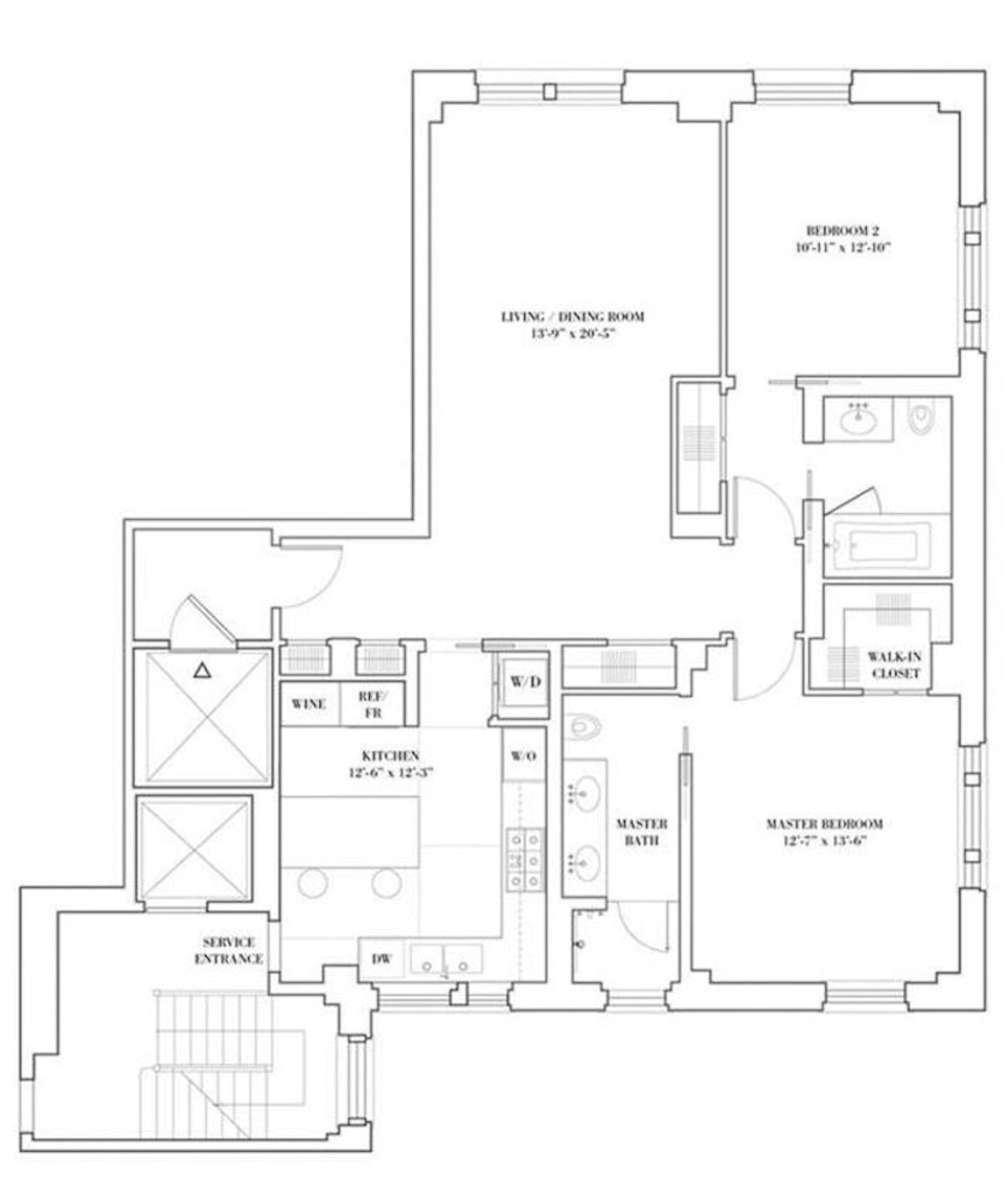 Floorplan for 150 East 72nd Street, 8N