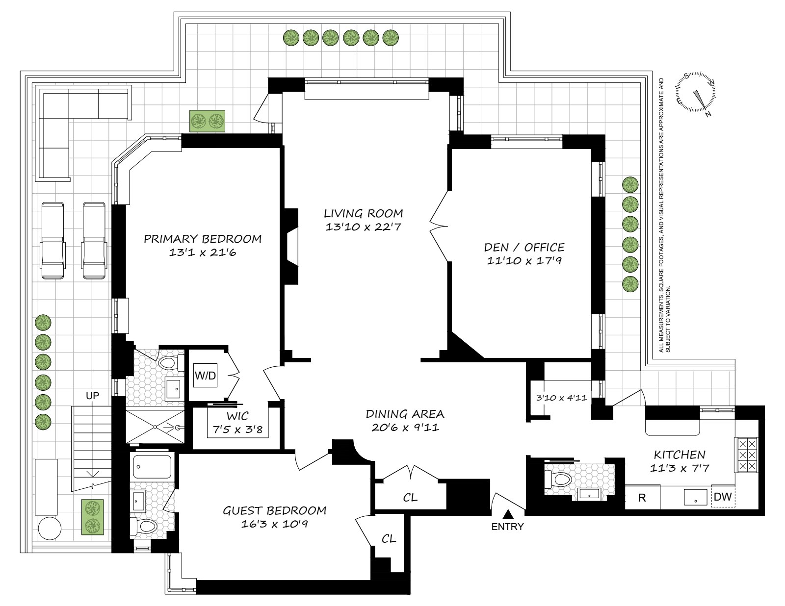 Floorplan for 15 West 84th Street, PHB