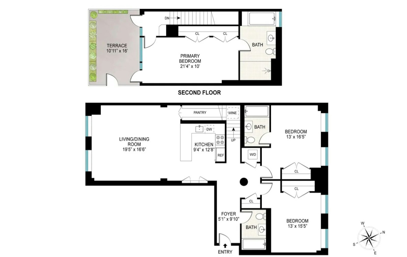 Floorplan for 225 Fifth Avenue, PHR