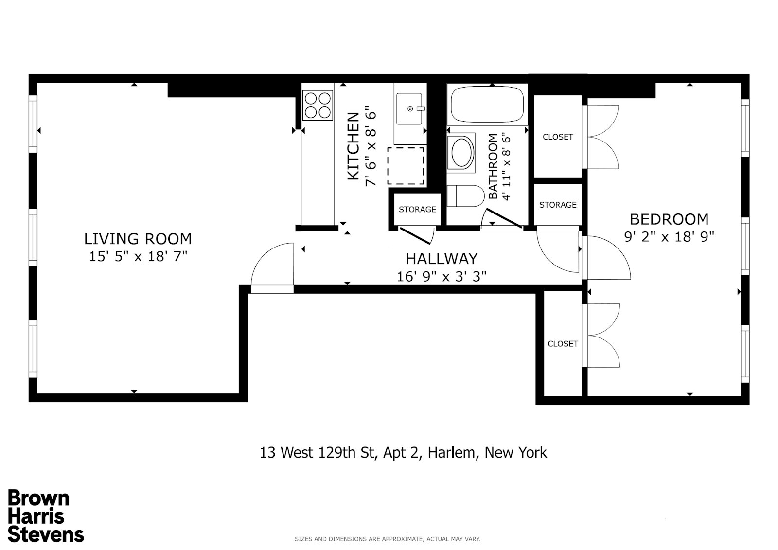 Floorplan for 13 West 129th Street