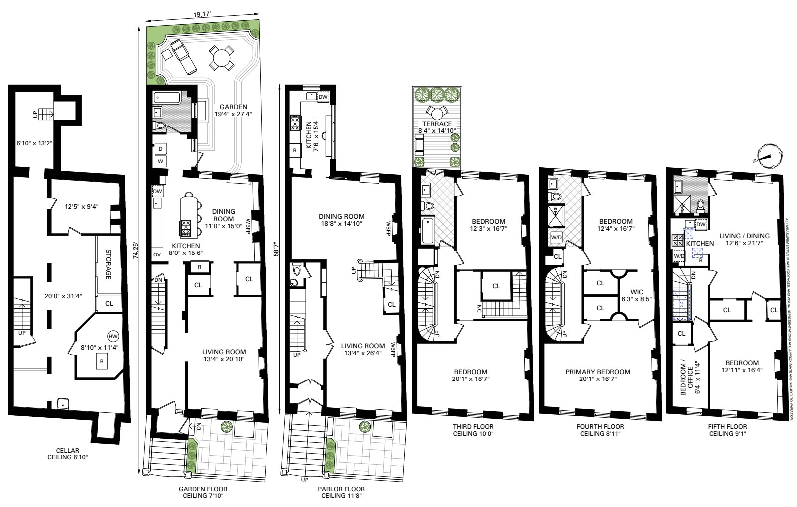 Floorplan for 261 Hicks Street