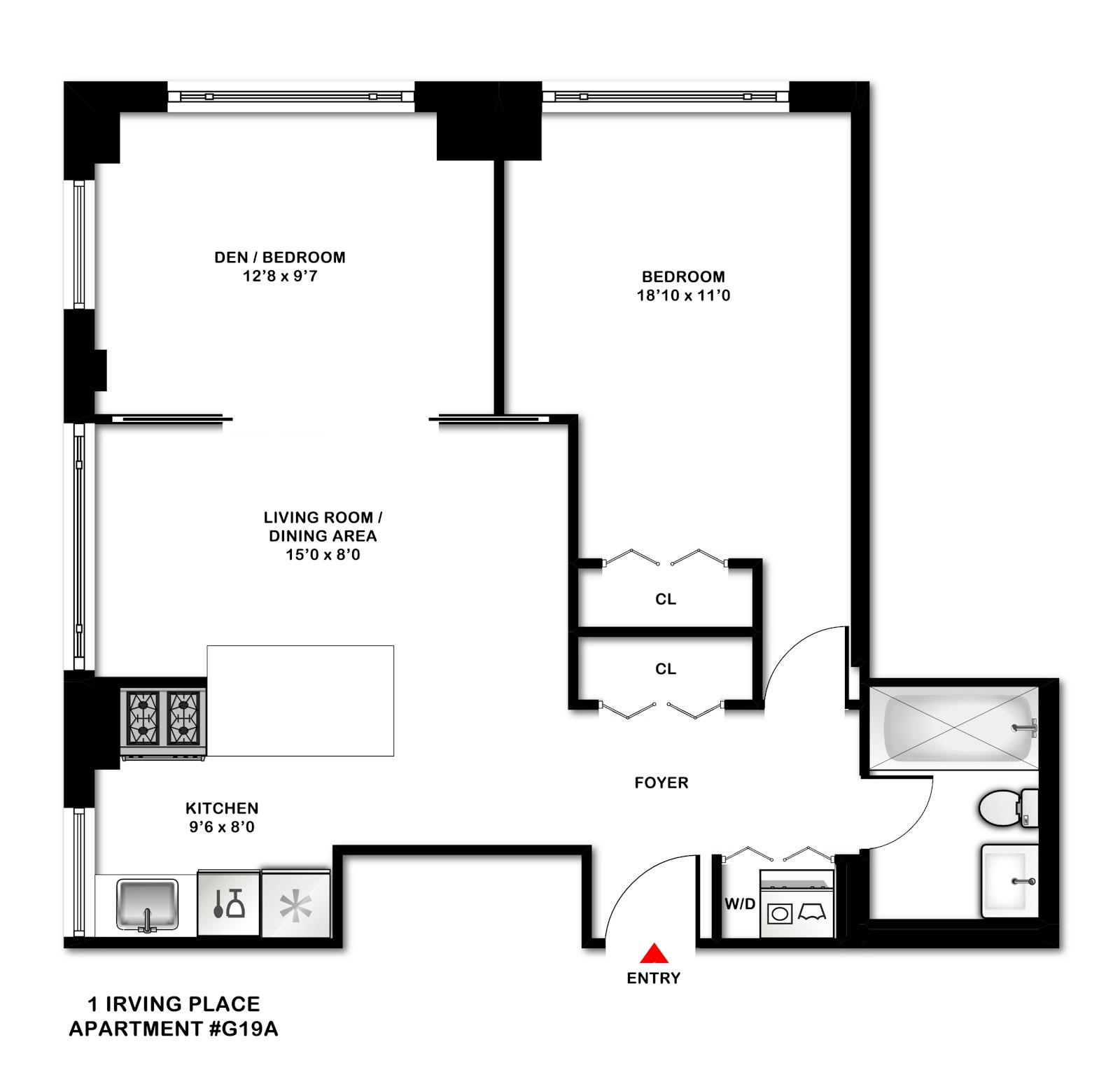 Floorplan for 1 Irving Place