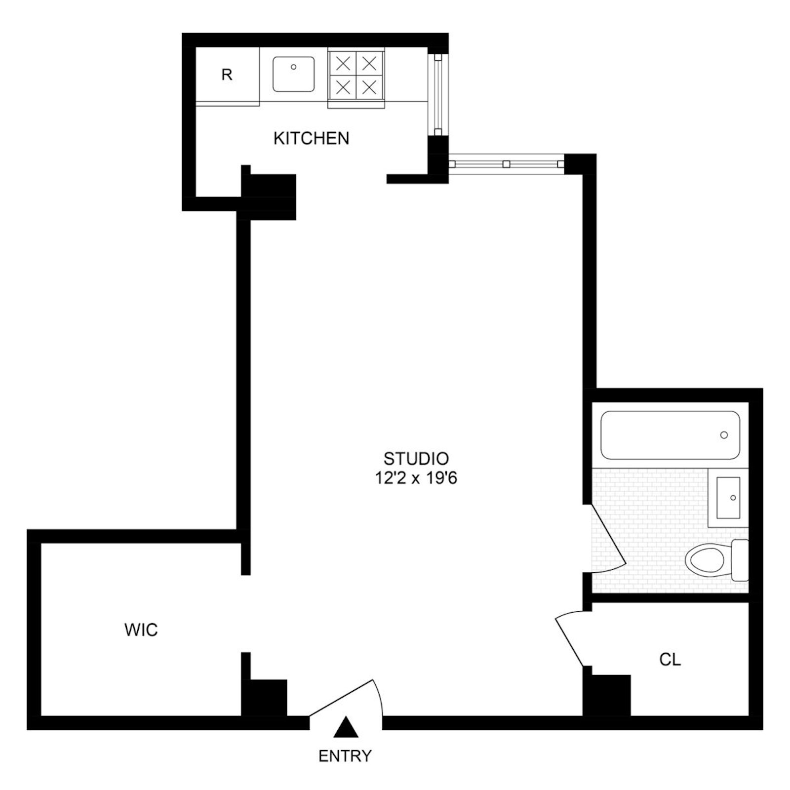 Floorplan for 230 Riverside Drive, 17F