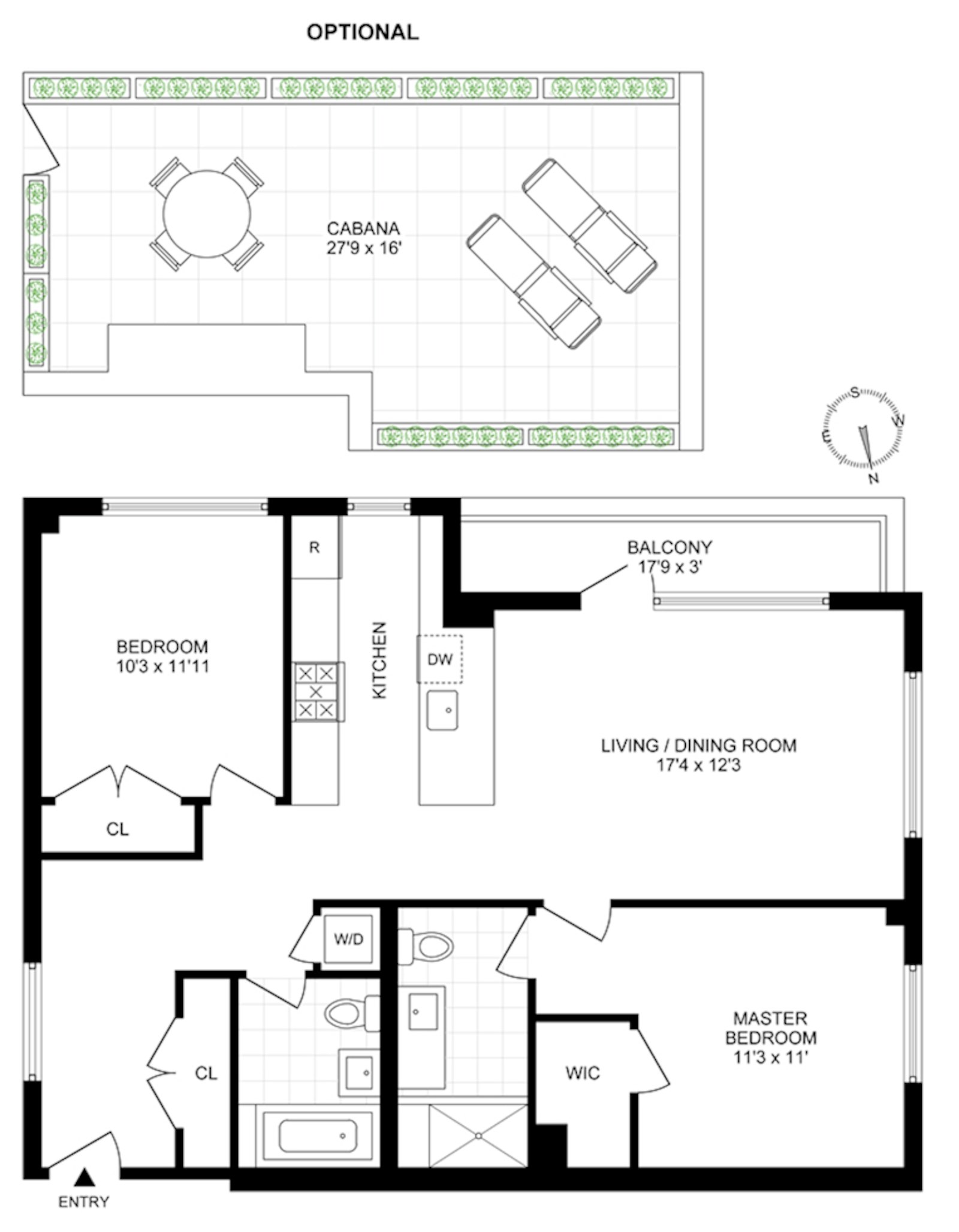 Floorplan for 58 Metropolitan Avenue, H6