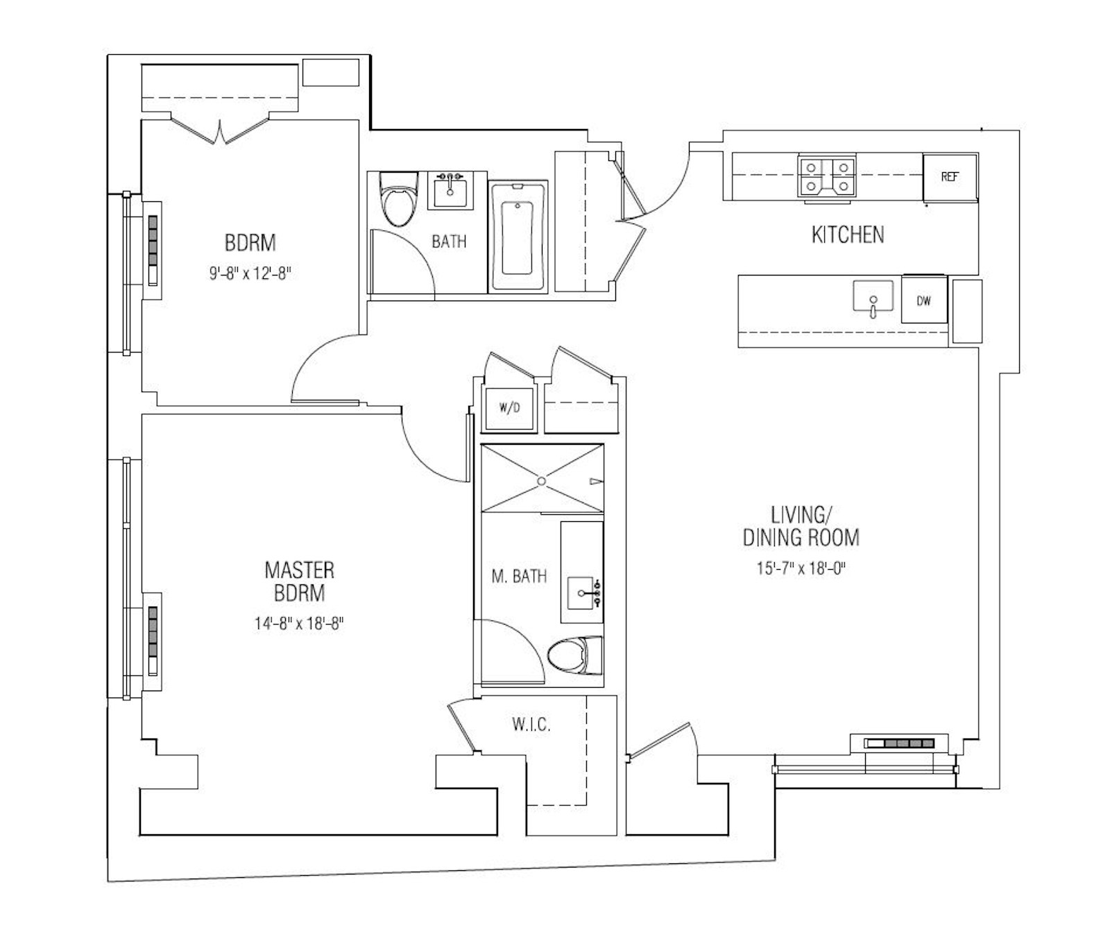 Floorplan for 80 Metropolitan Avenue, U2