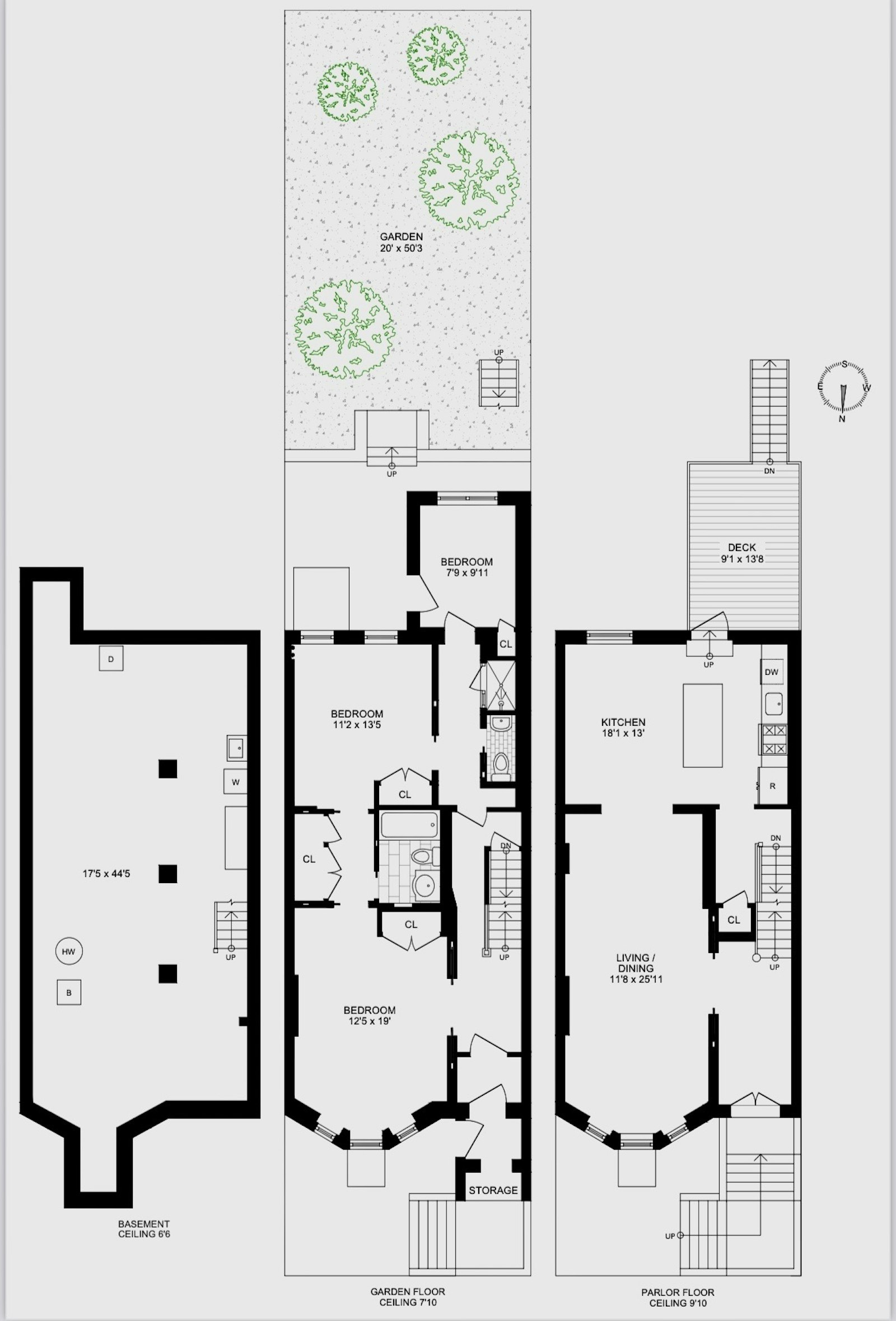 Floorplan for 116 Bainbridge Street, 1
