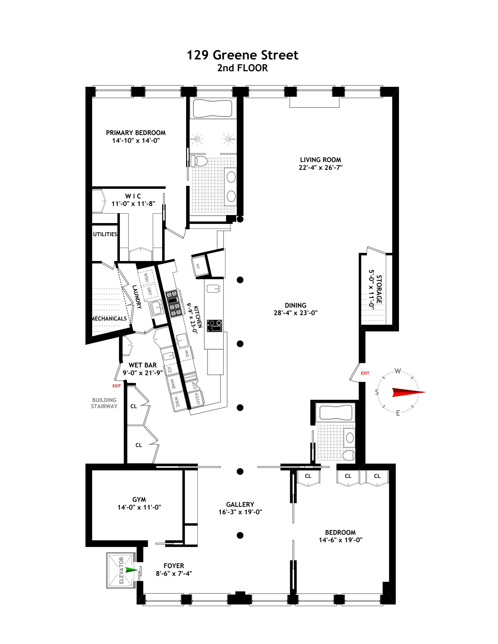 129-131 Greene Street 2NDFLR Soho New York NY 10012