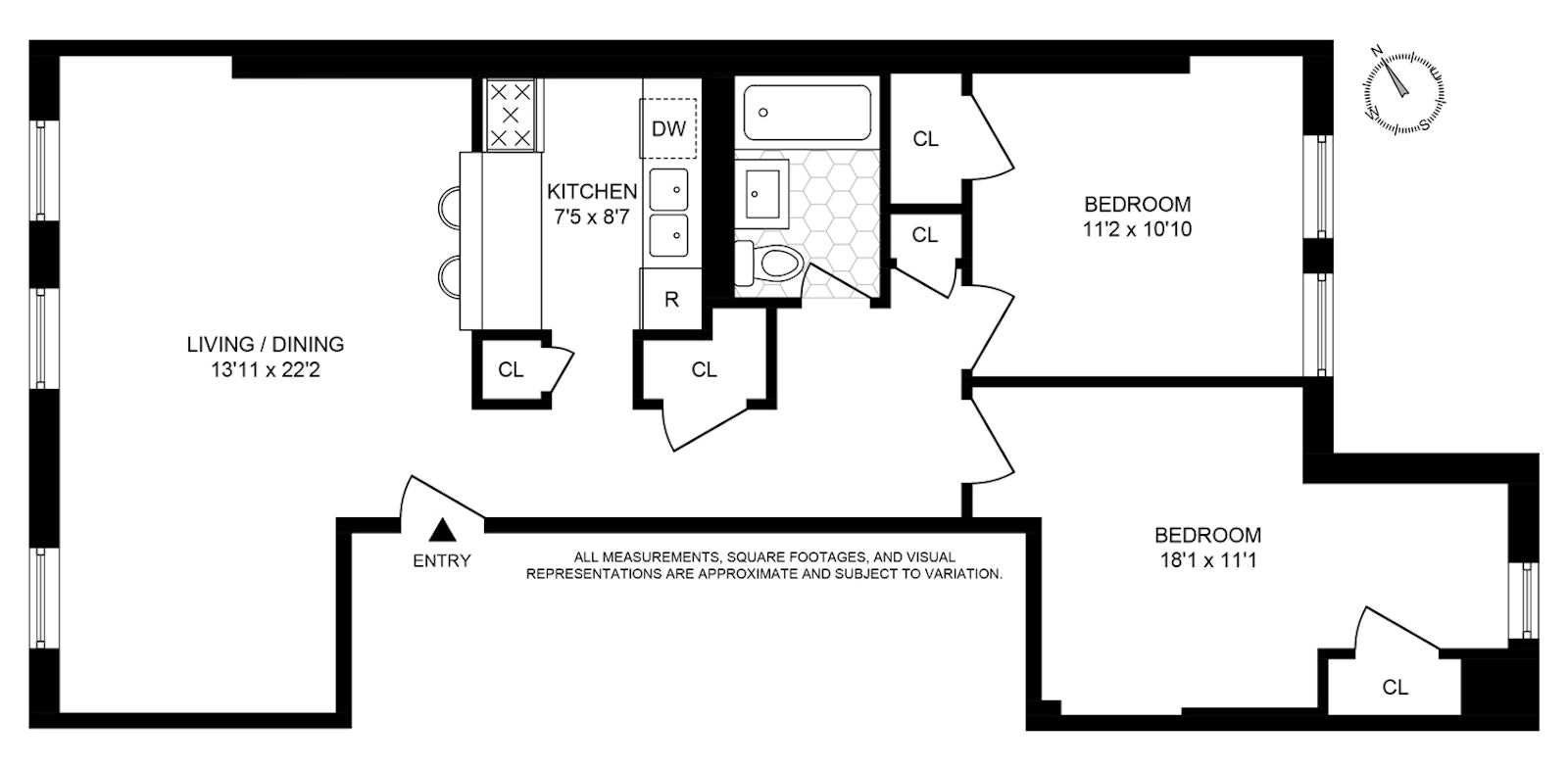 Floorplan for 2069 Fifth Avenue
